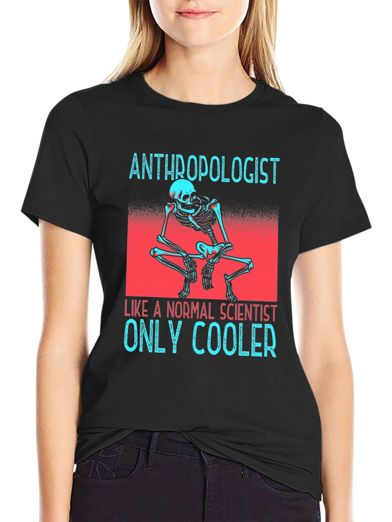 Anthropologist Skeleton Graphic Tee - Cool Scientist T-Shirt