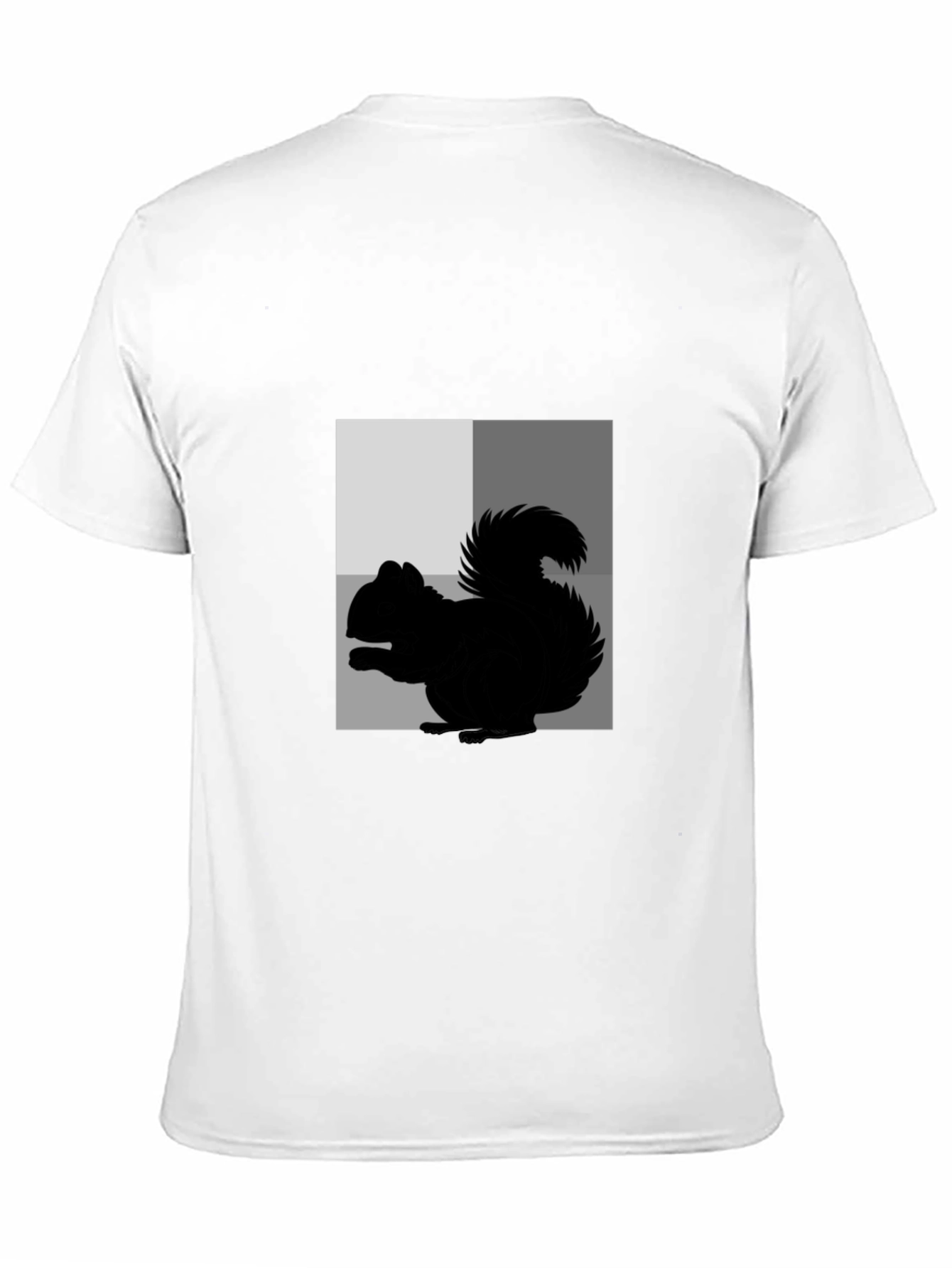 Squirrel Graphic Tee - Black Cotton Blend