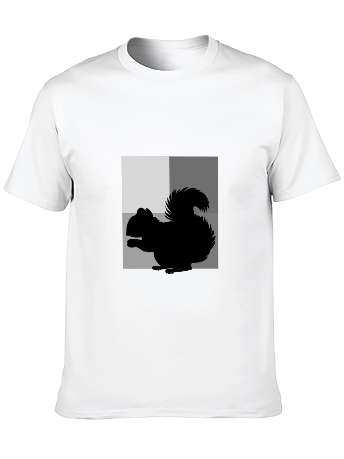 Squirrel Graphic Tee - Black Cotton Blend