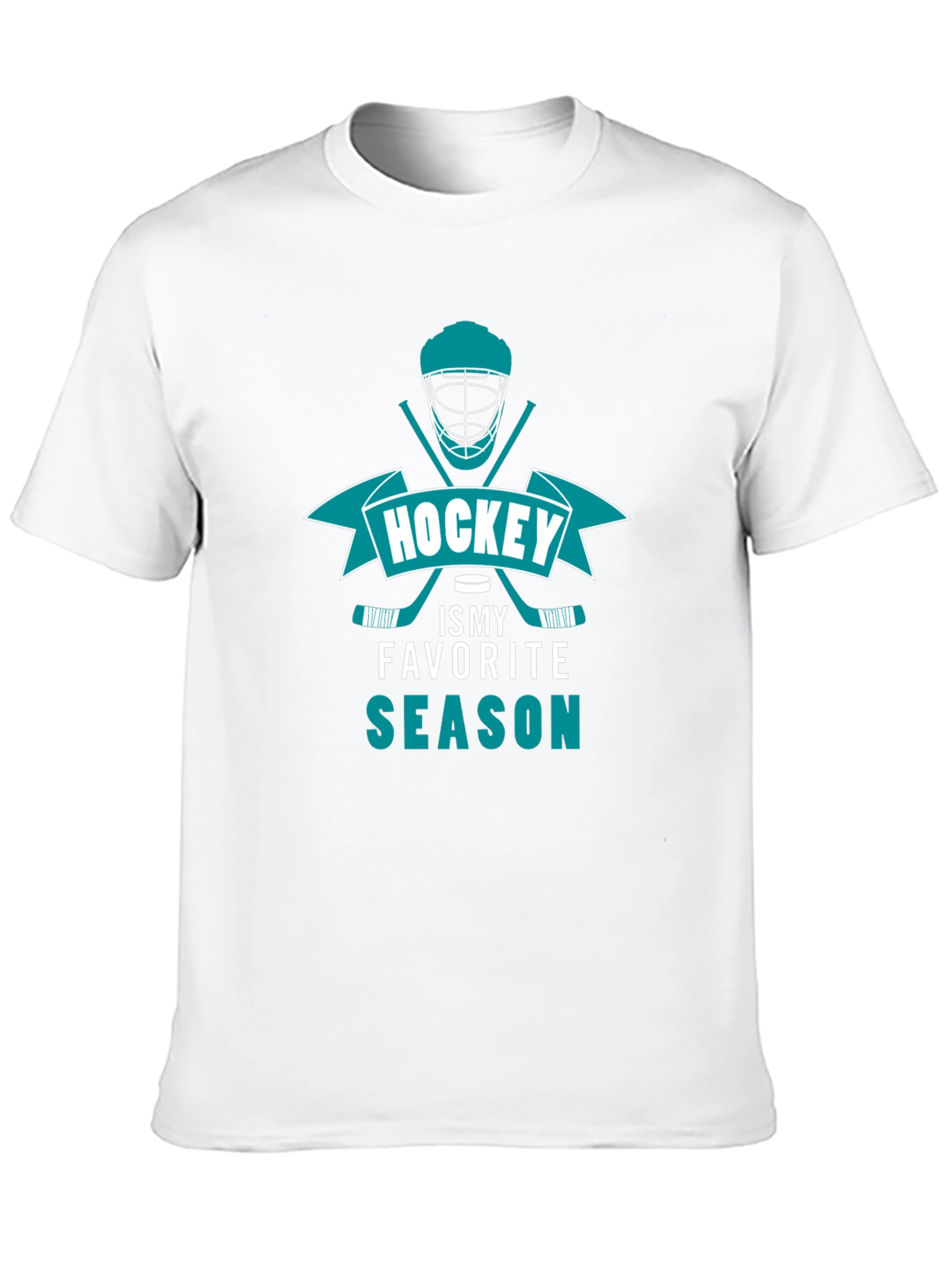 Hockey is My Favorite Season Black T-Shirt