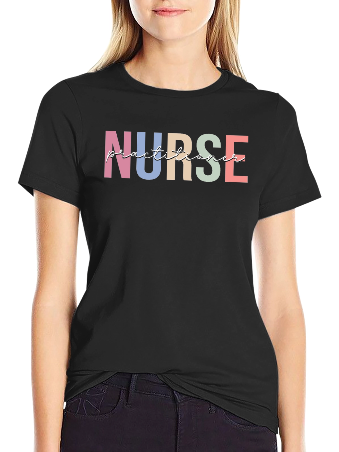 Nurse Practitioner Graphic Tee - Black