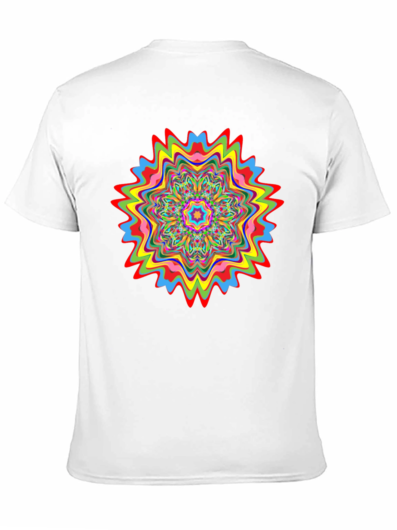 Psychedelic Mandala Graphic Black T-Shirt
