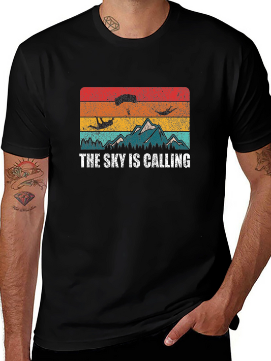 The Sky Is Calling T-Shirt - Adventure Awaits!