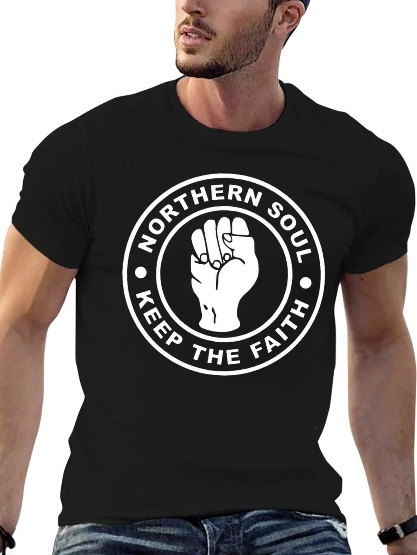 Northern Soul Keep The Faith Black T-Shirt