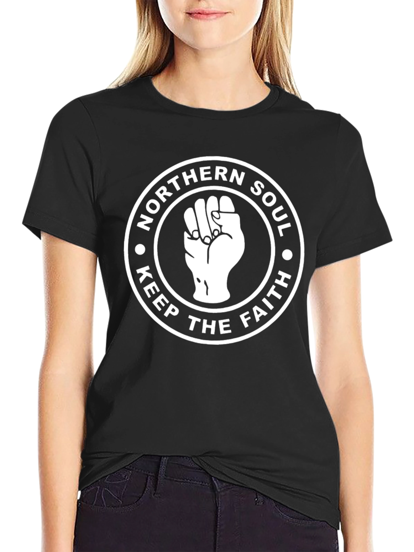 Northern Soul Keep The Faith Black T-Shirt