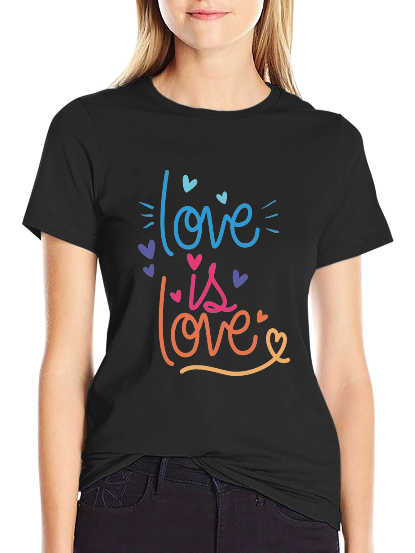 Love is Love T-Shirt Pride Rainbow Graphic Tee
