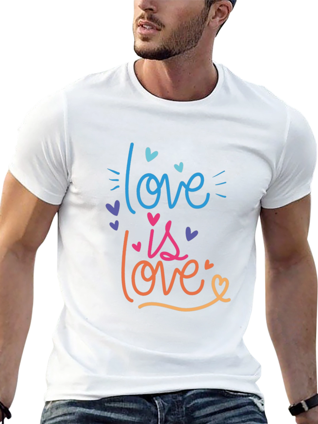 Love is Love T-Shirt Pride Rainbow Graphic Tee