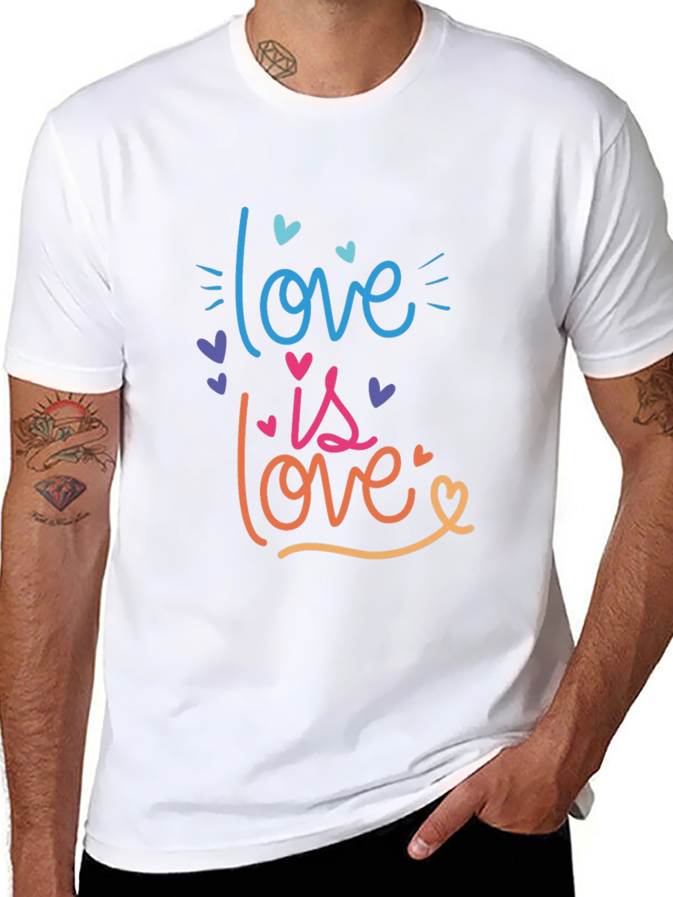 Love is Love T-Shirt Pride Rainbow Graphic Tee