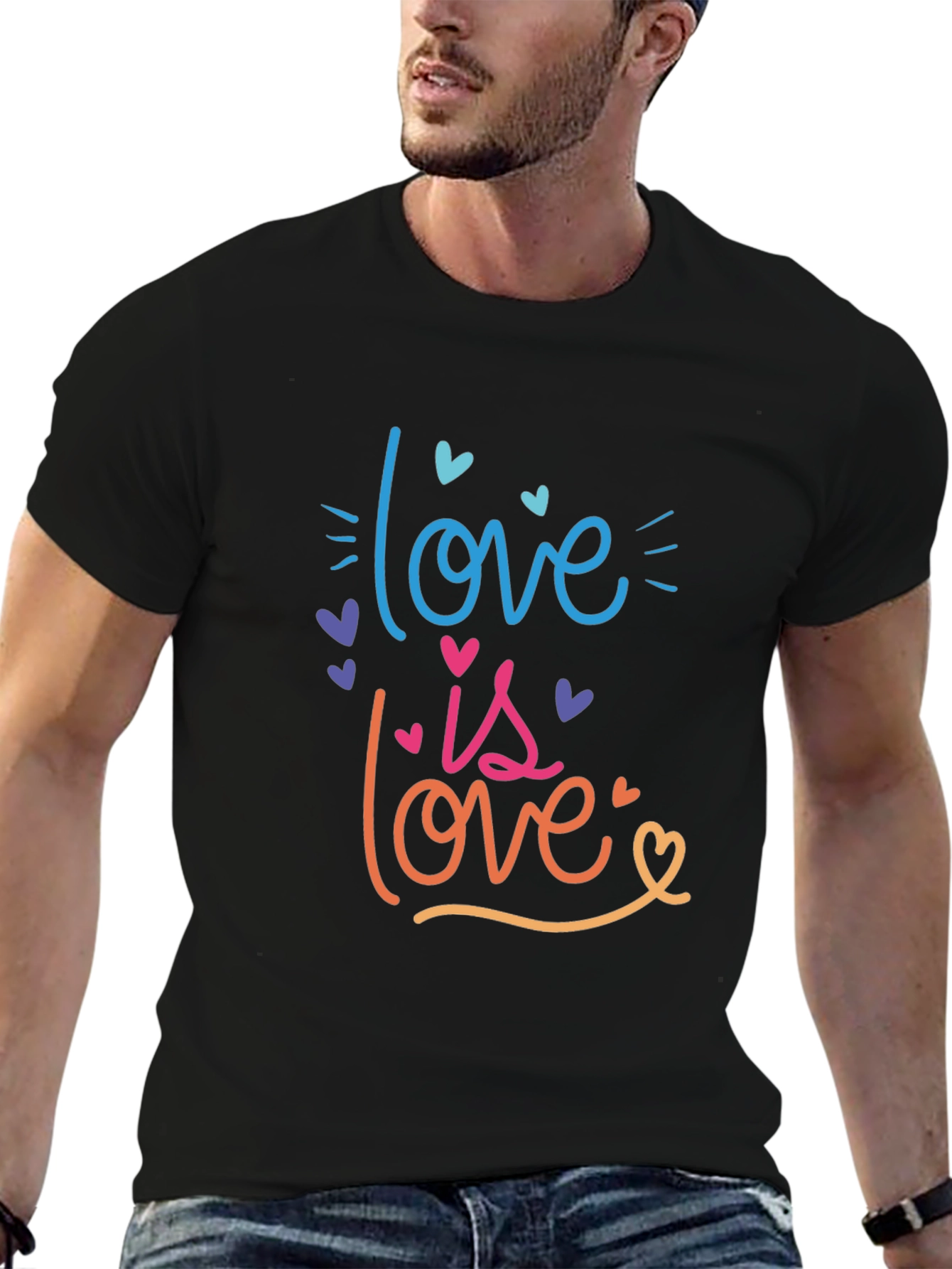 Love is Love T-Shirt Pride Rainbow Graphic Tee