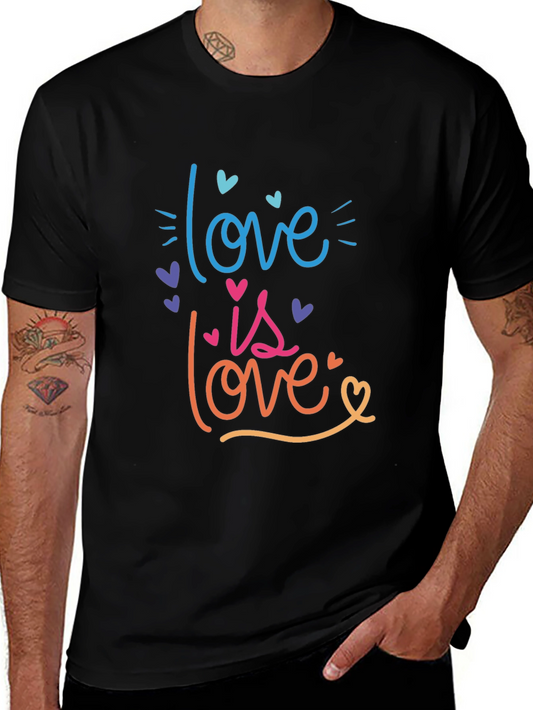 Love is Love T-Shirt Pride Rainbow Graphic Tee