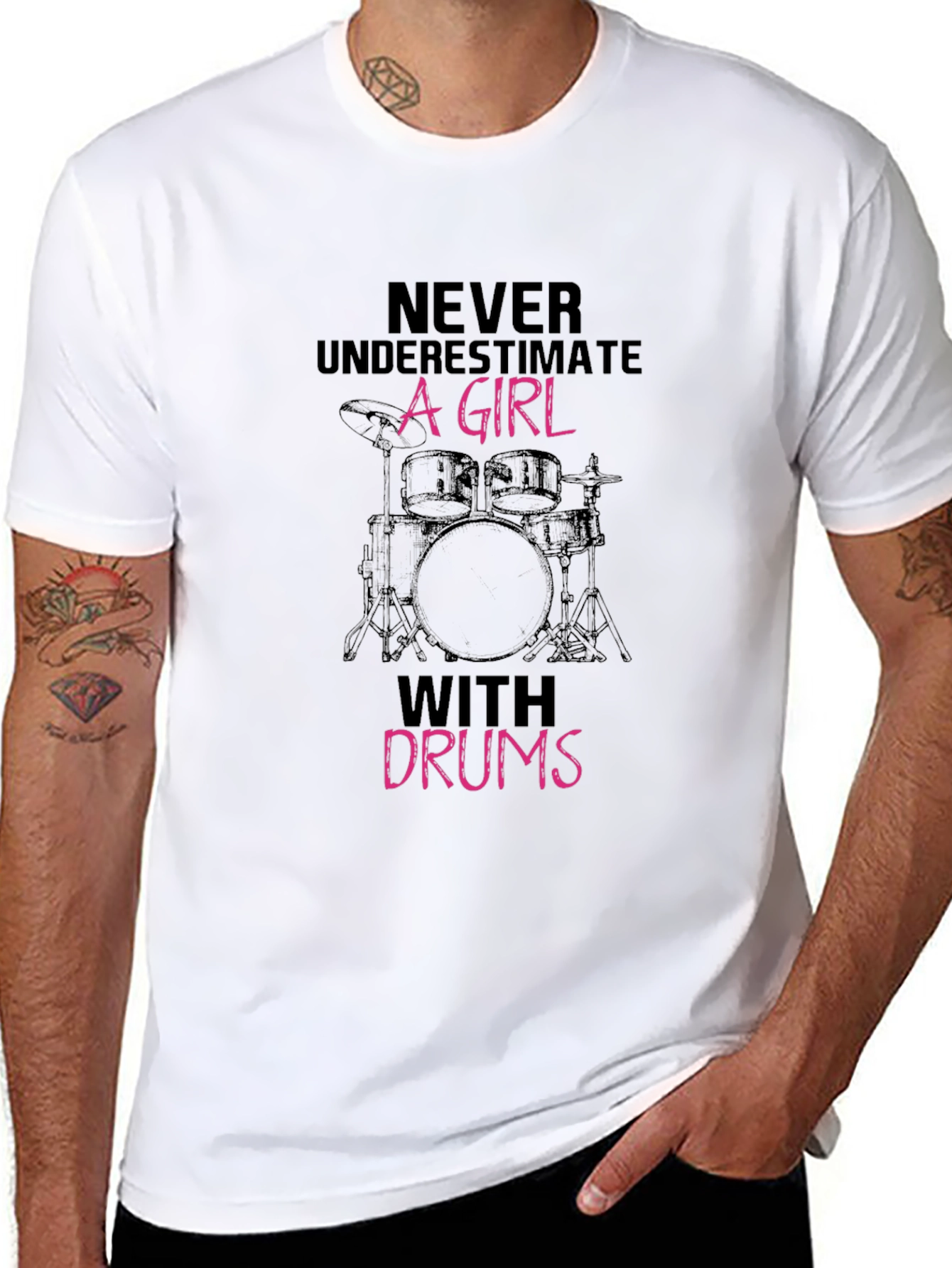 Girl with Drums Graphic Tee