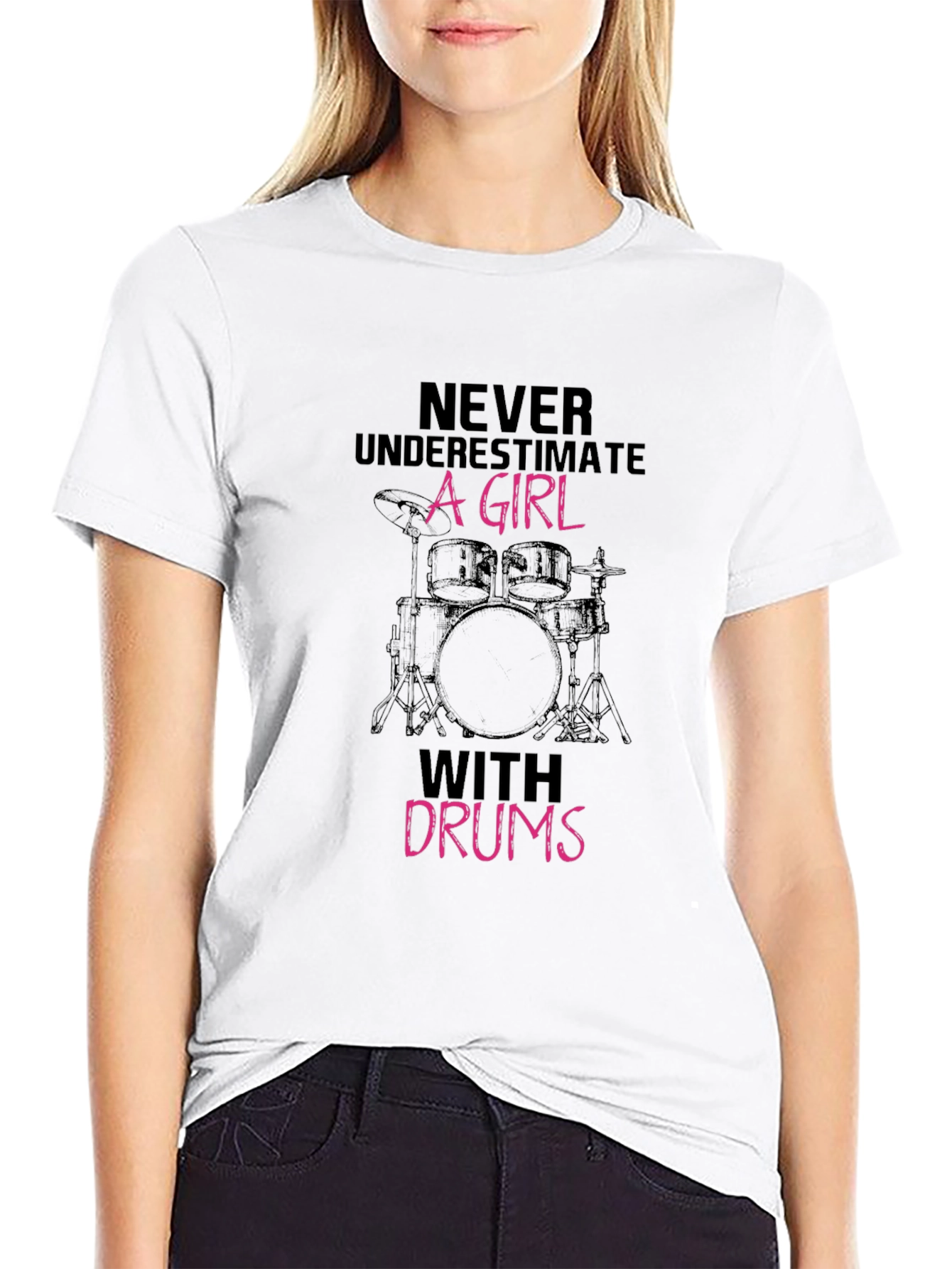 Girl with Drums Graphic Tee