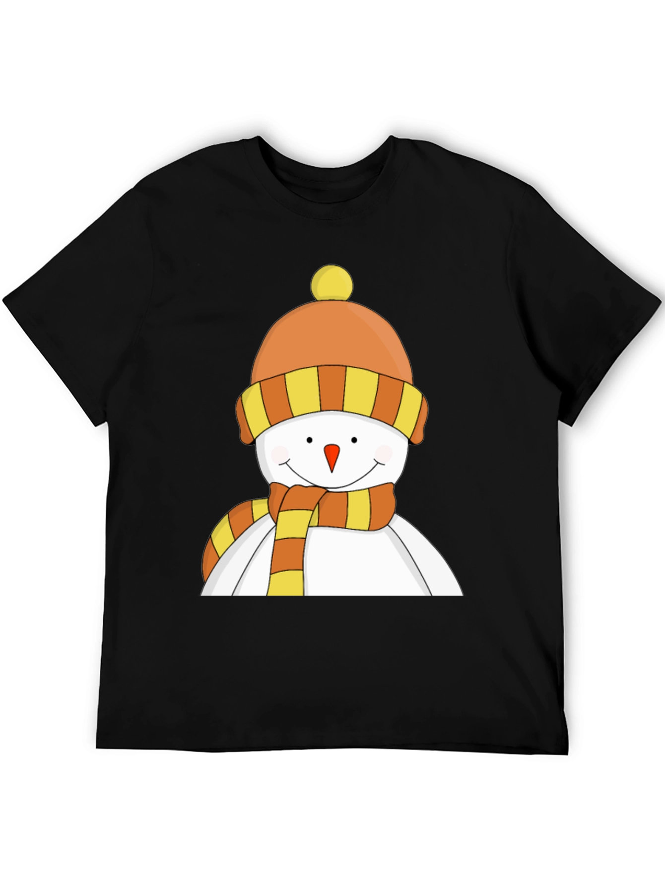 Festive Snowman Graphic Tee - Holiday Cheer