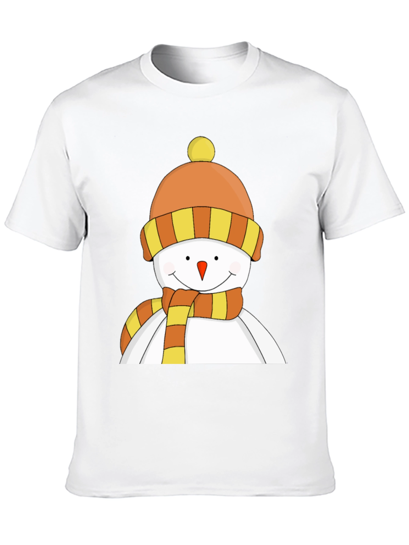 Festive Snowman Graphic Tee - Holiday Cheer