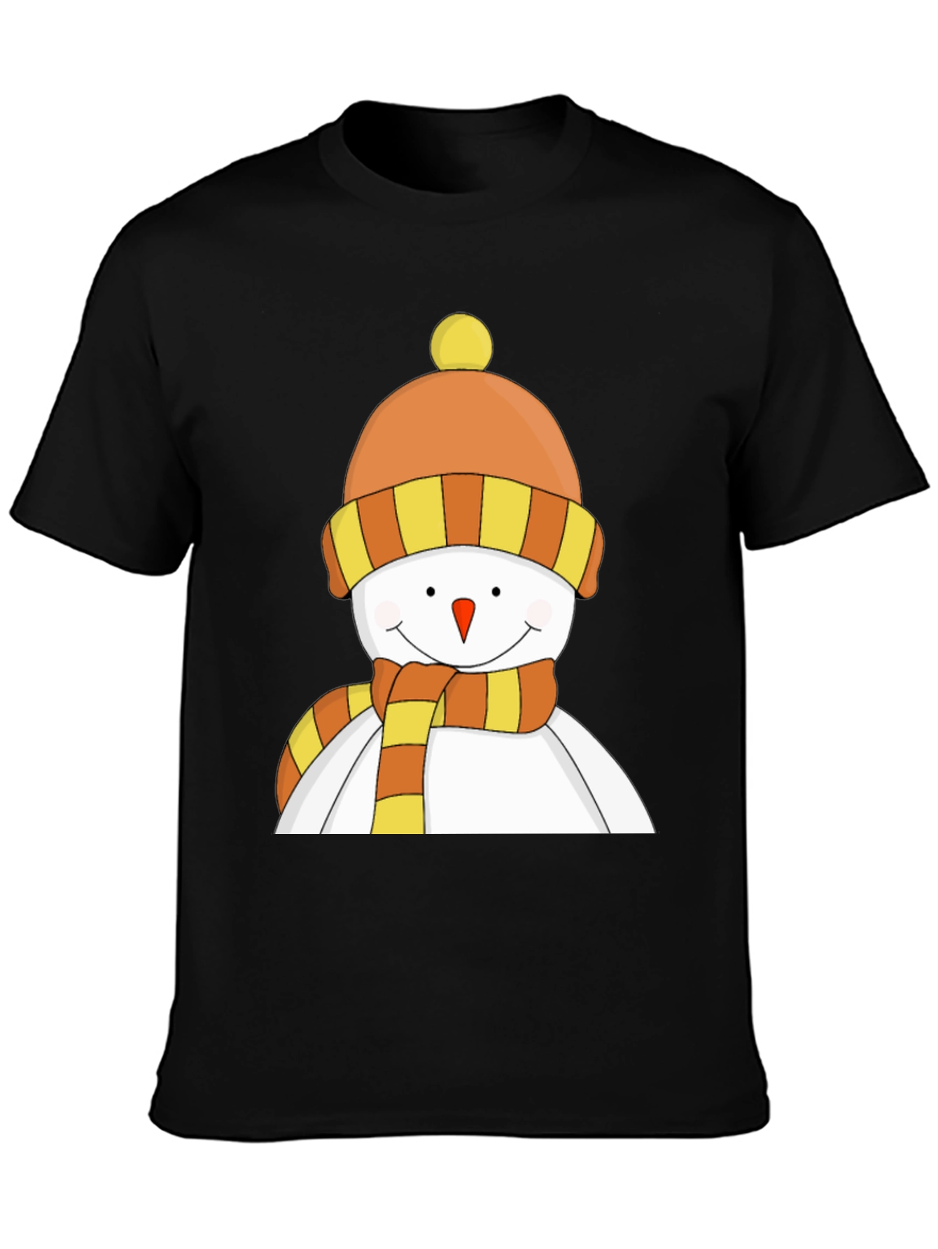 Festive Snowman Graphic Tee - Holiday Cheer