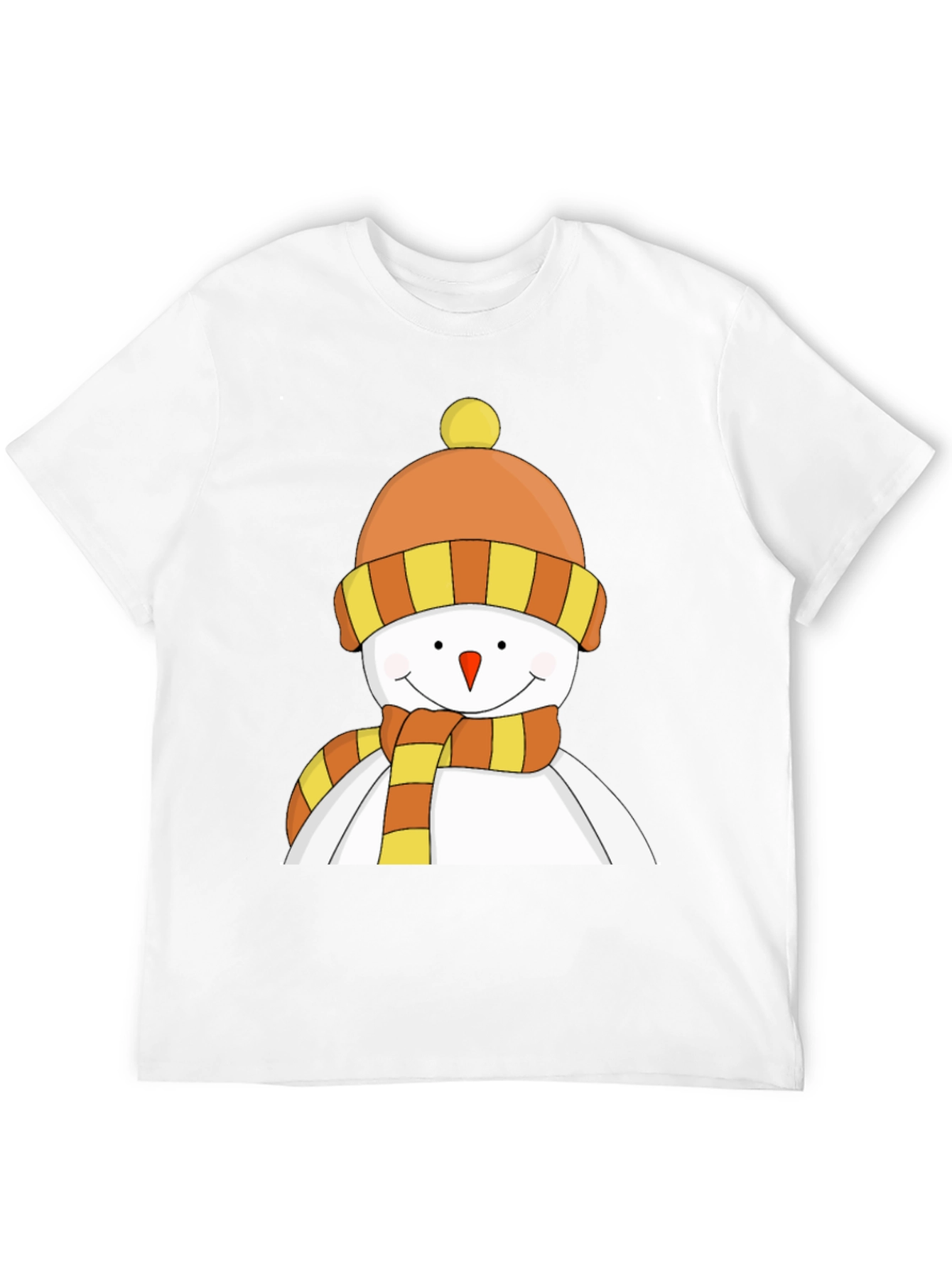 Festive Snowman Graphic Tee - Holiday Cheer