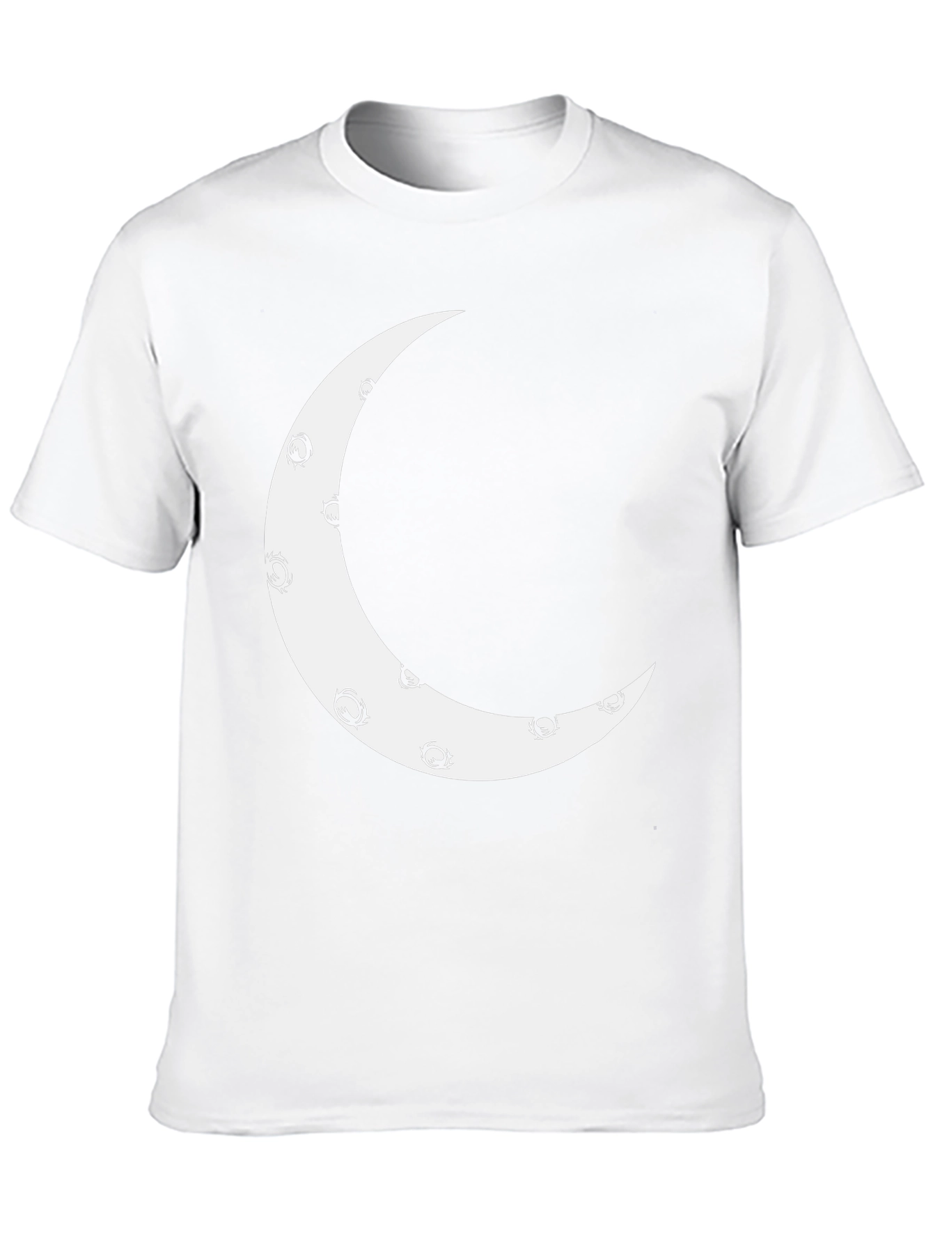 Crescent Moon Graphic Tee - Modern Casual Style