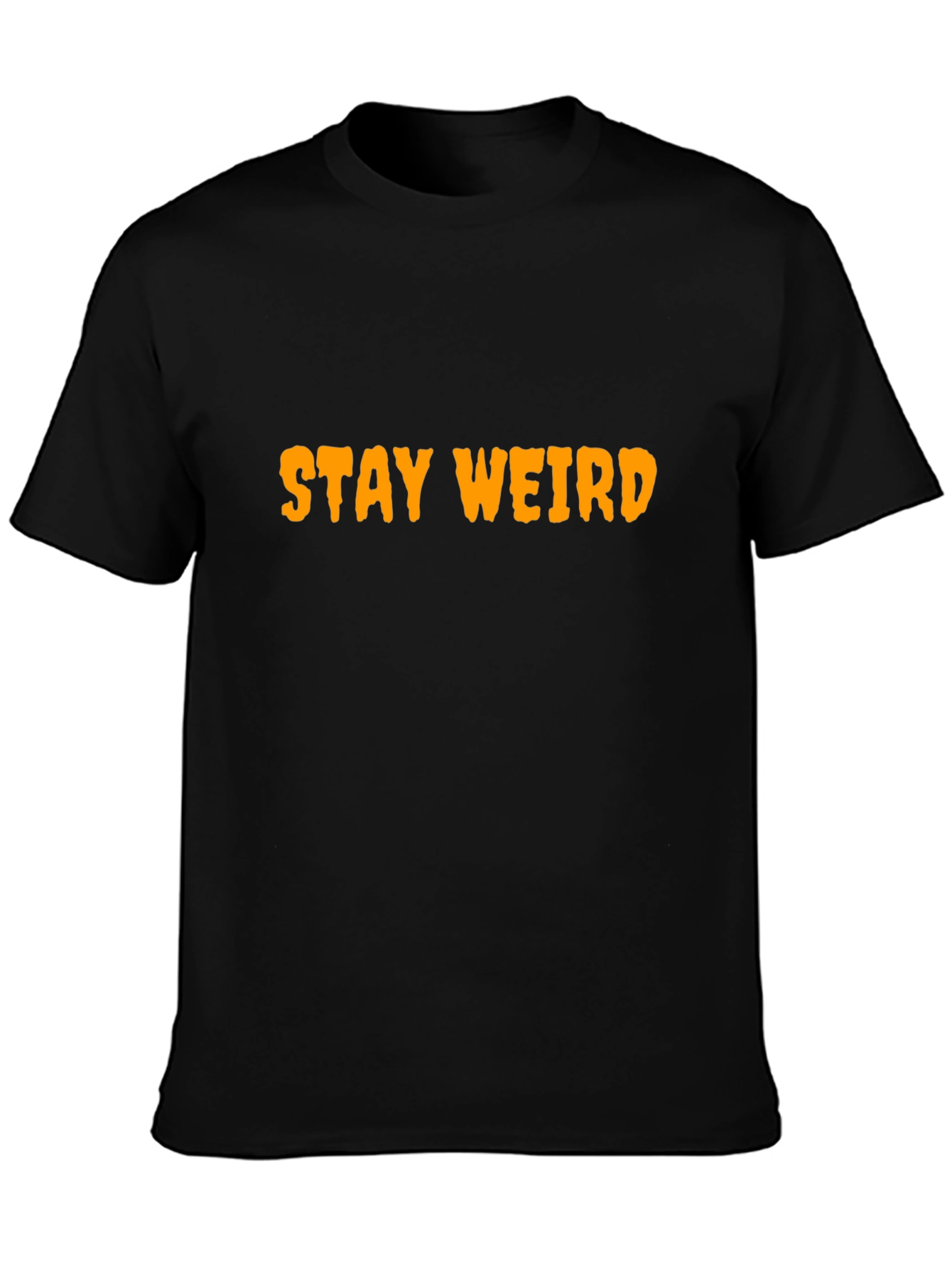 Stay Weird Black Graphic Tee
