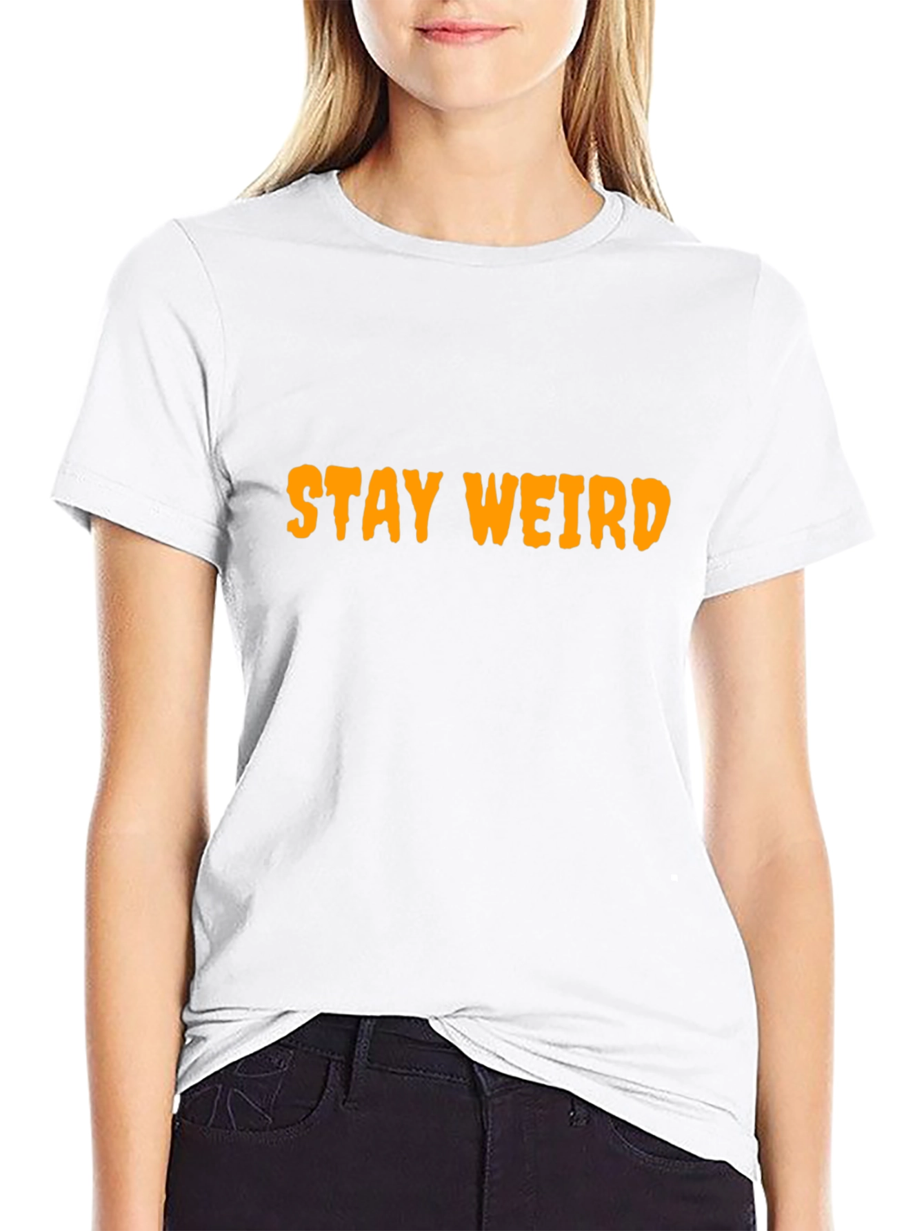 Stay Weird Black Graphic Tee