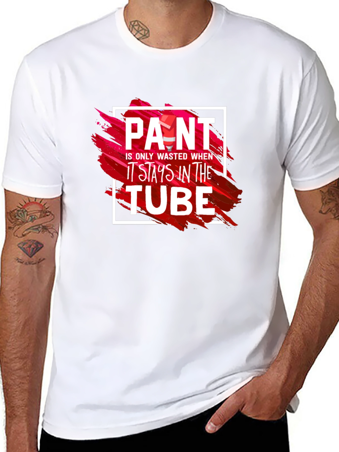 Paint Wasted in Tube Graphic Tee