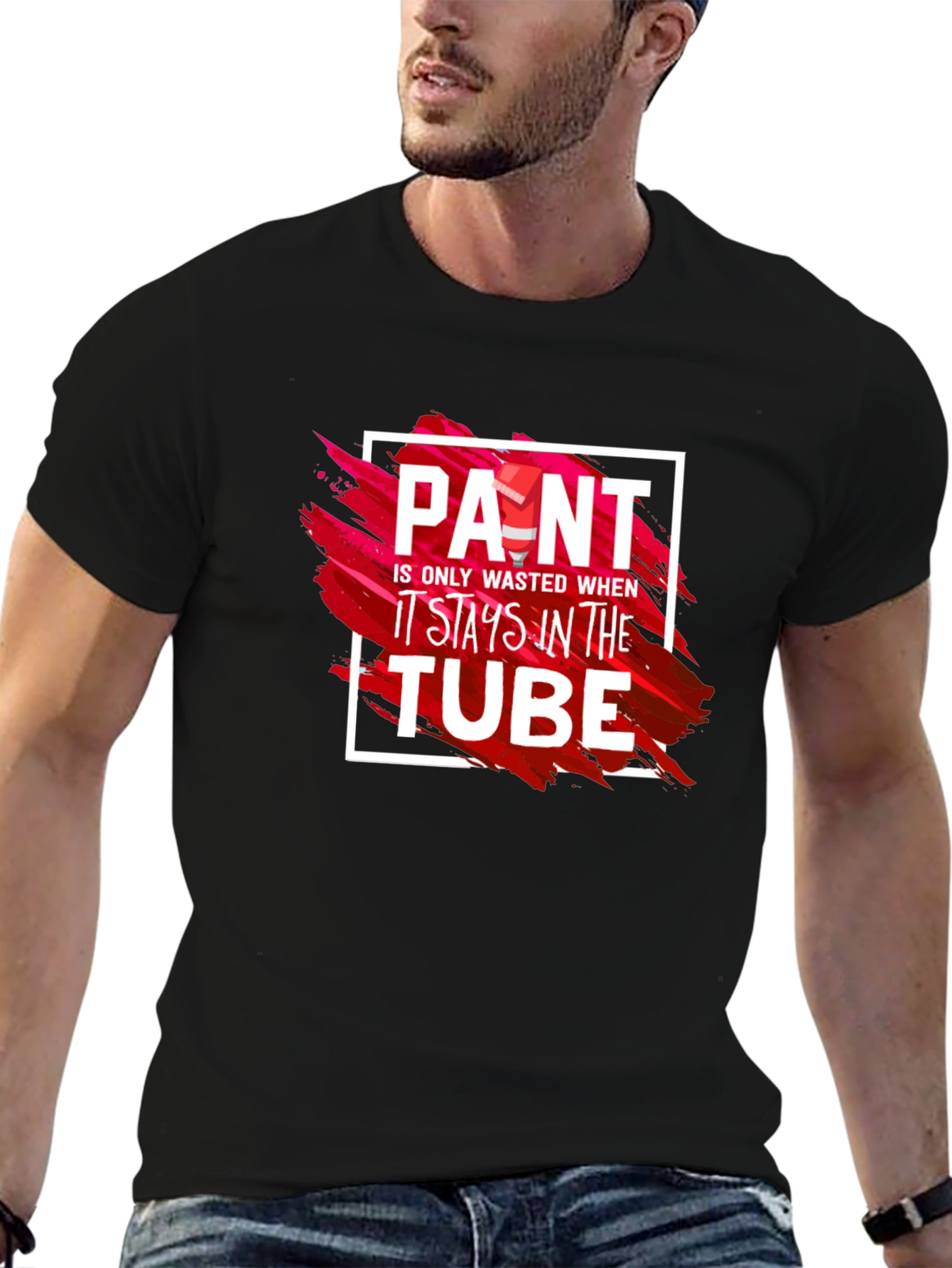 Paint Wasted in Tube Graphic Tee