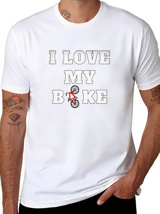 I Love My Bike Graphic Tee - Black