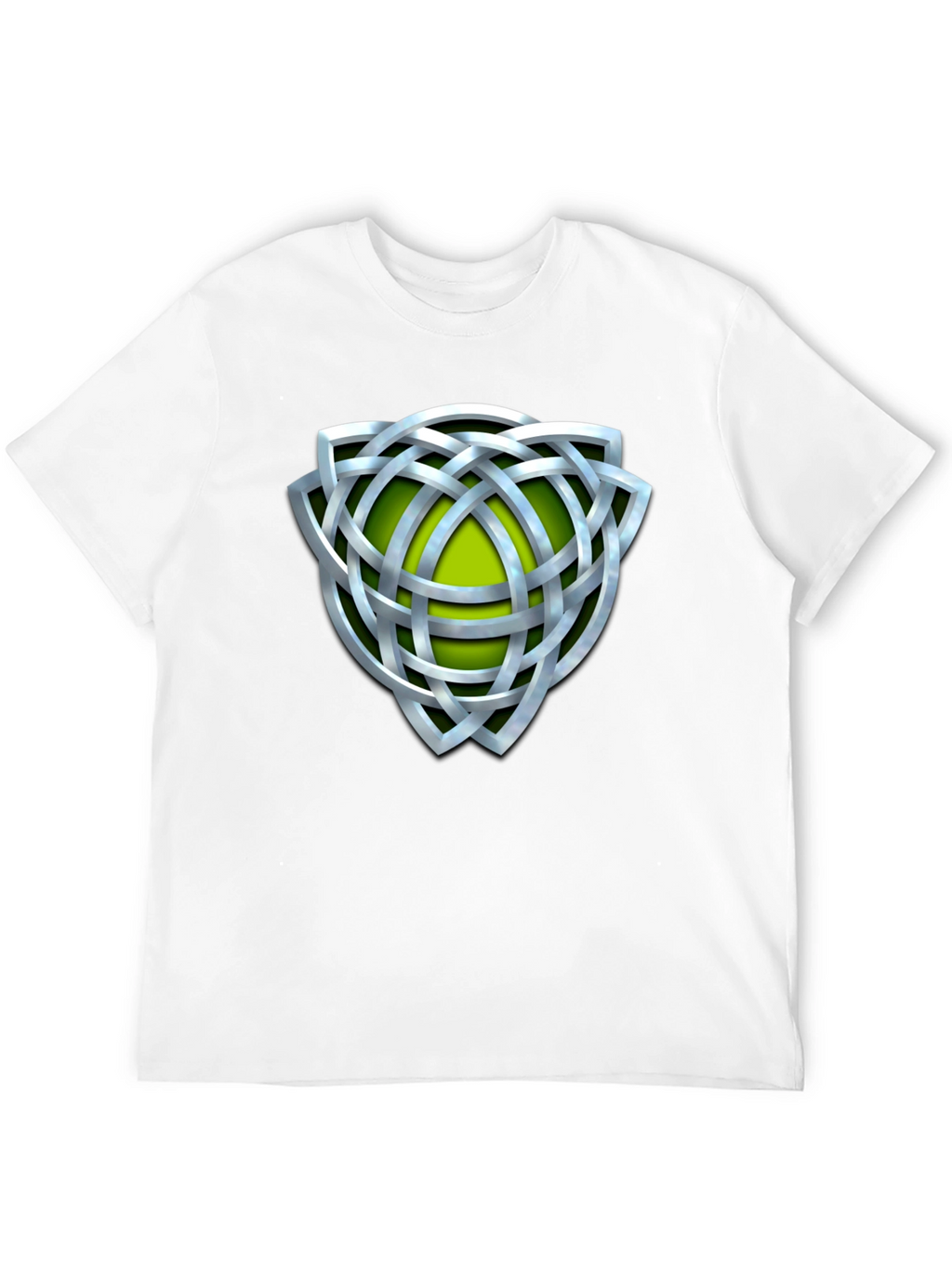 Celtic Knot Graphic Tee - Silver Design