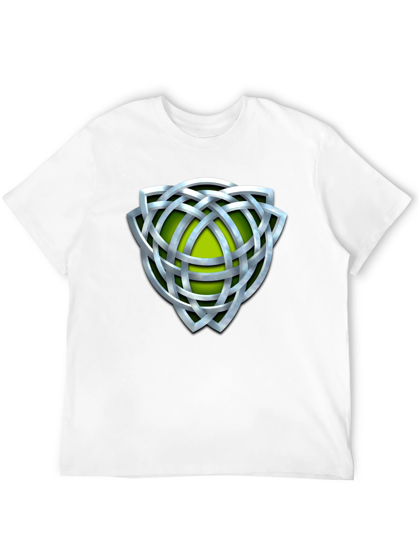 Celtic Knot Graphic Tee - Silver Design