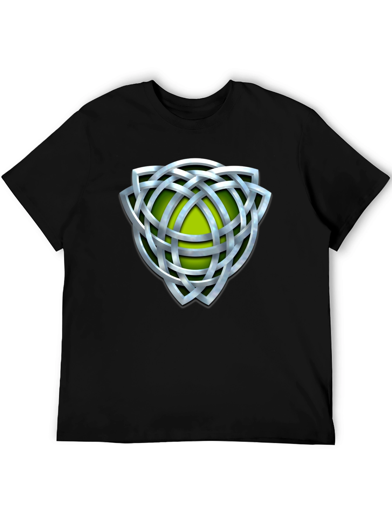 Celtic Knot Graphic Tee - Silver Design