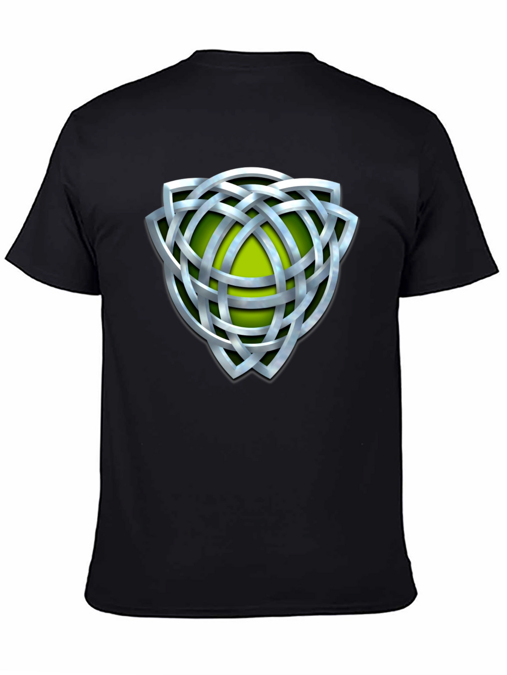 Celtic Knot Graphic Tee - Silver Design