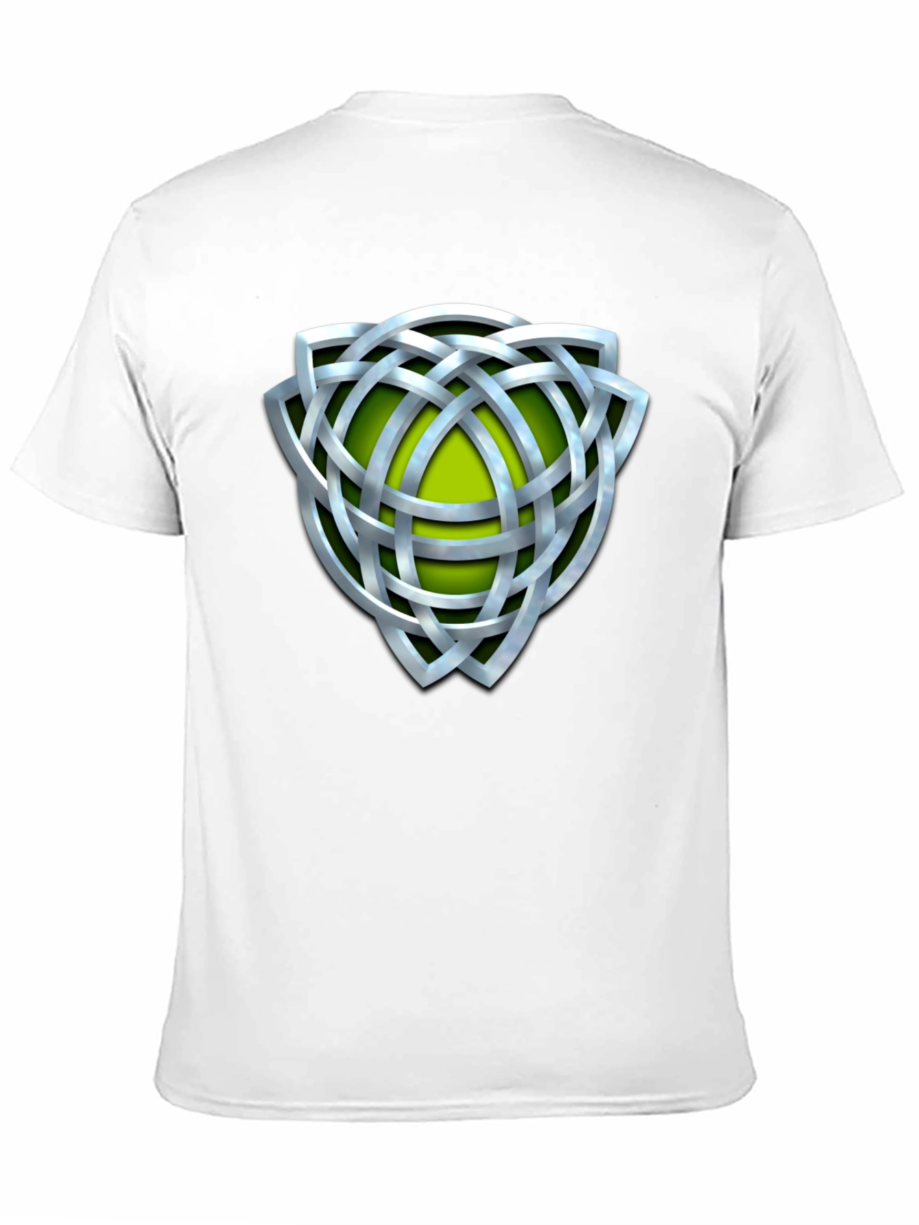 Celtic Knot Graphic Tee - Silver Design