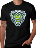 Celtic Knot Graphic Tee - Silver Design