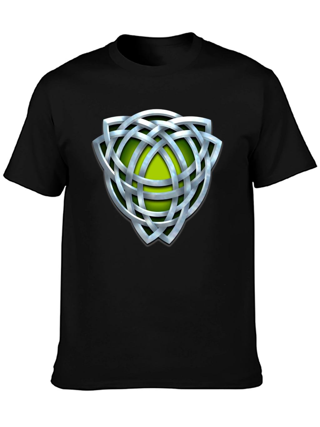 Celtic Knot Graphic Tee - Silver Design