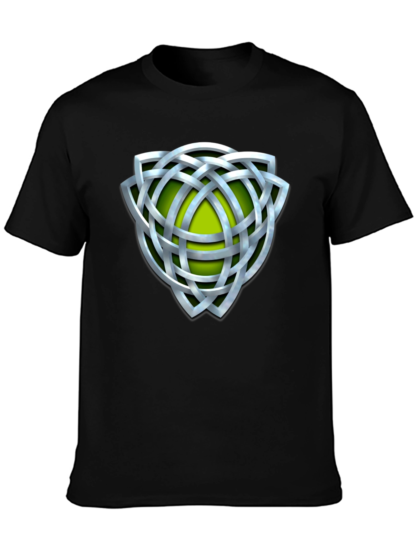 Celtic Knot Graphic Tee - Silver Design