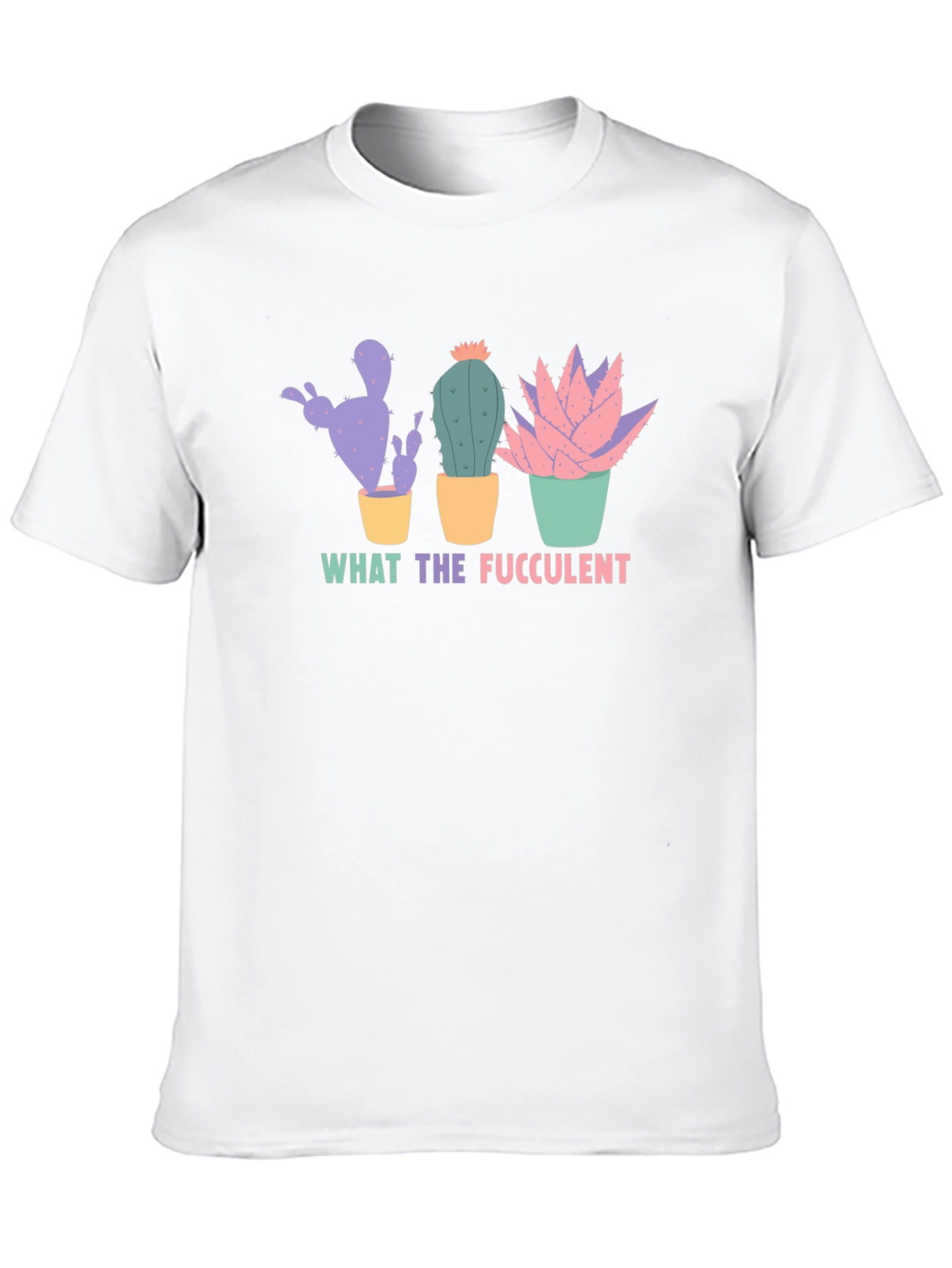 What the Fucculent T-Shirt - Novelty Cactus Tee
