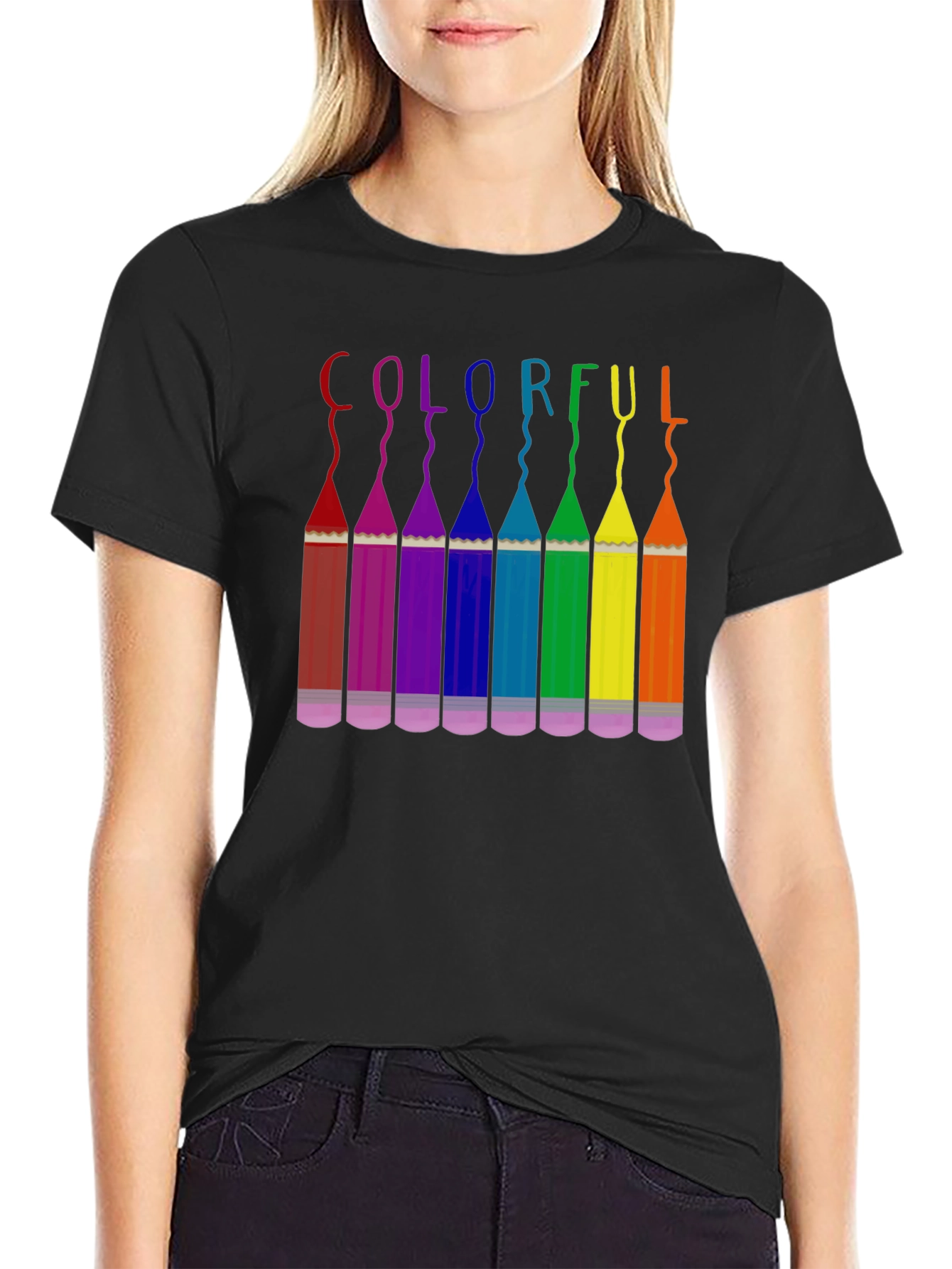 Colorful Pencils Graphic Tee