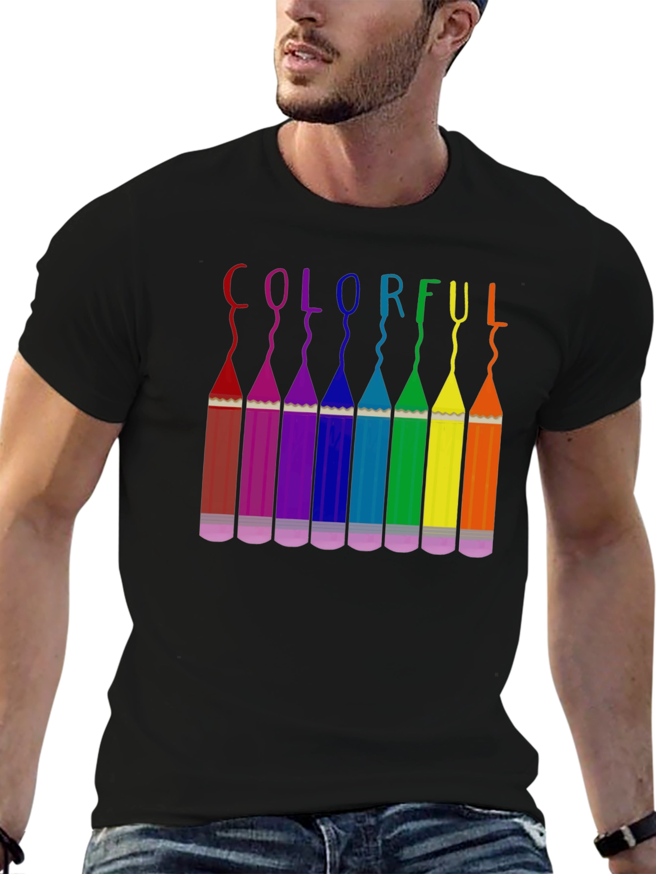 Colorful Pencils Graphic Tee