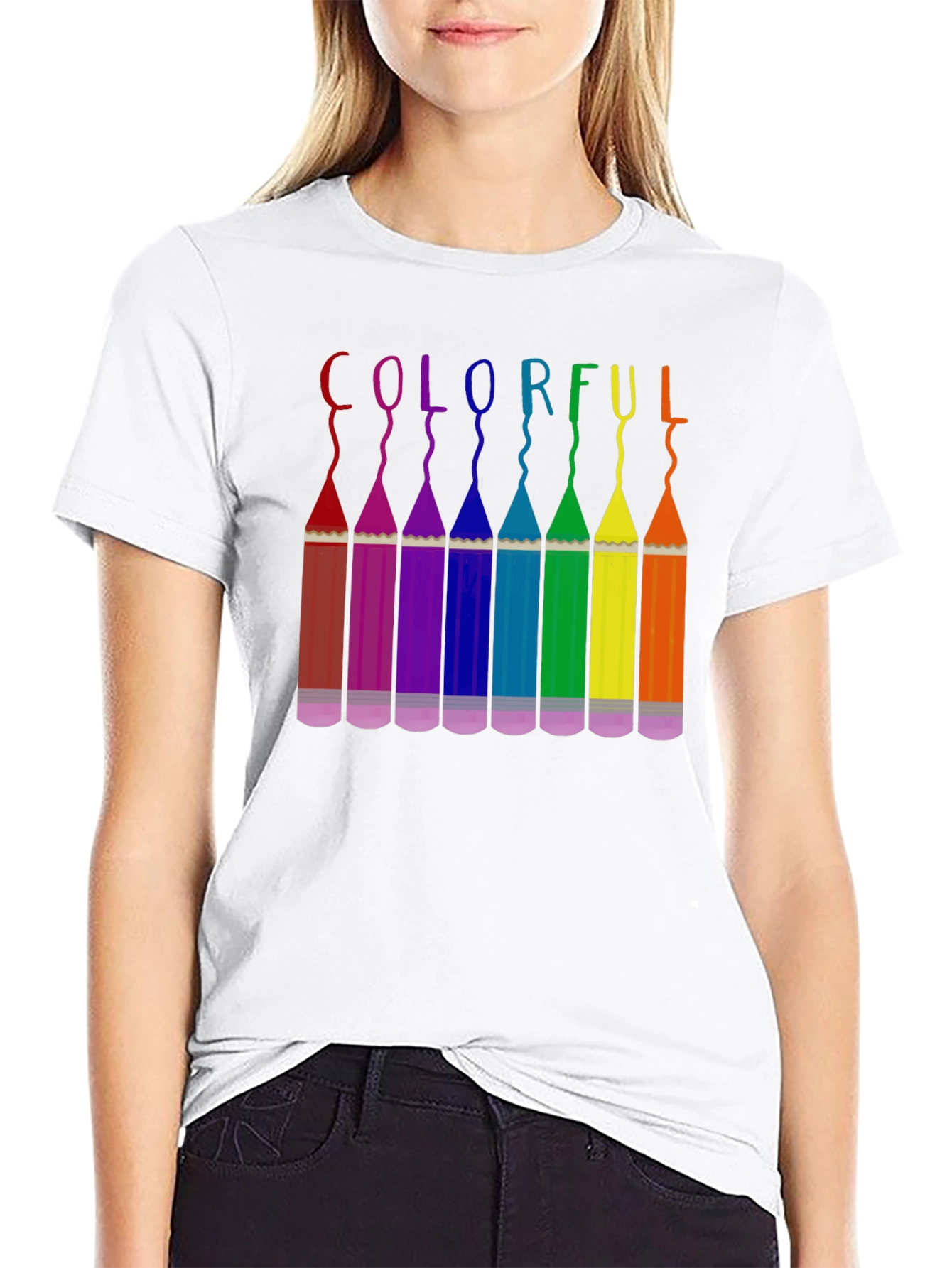 Colorful Pencils Graphic Tee