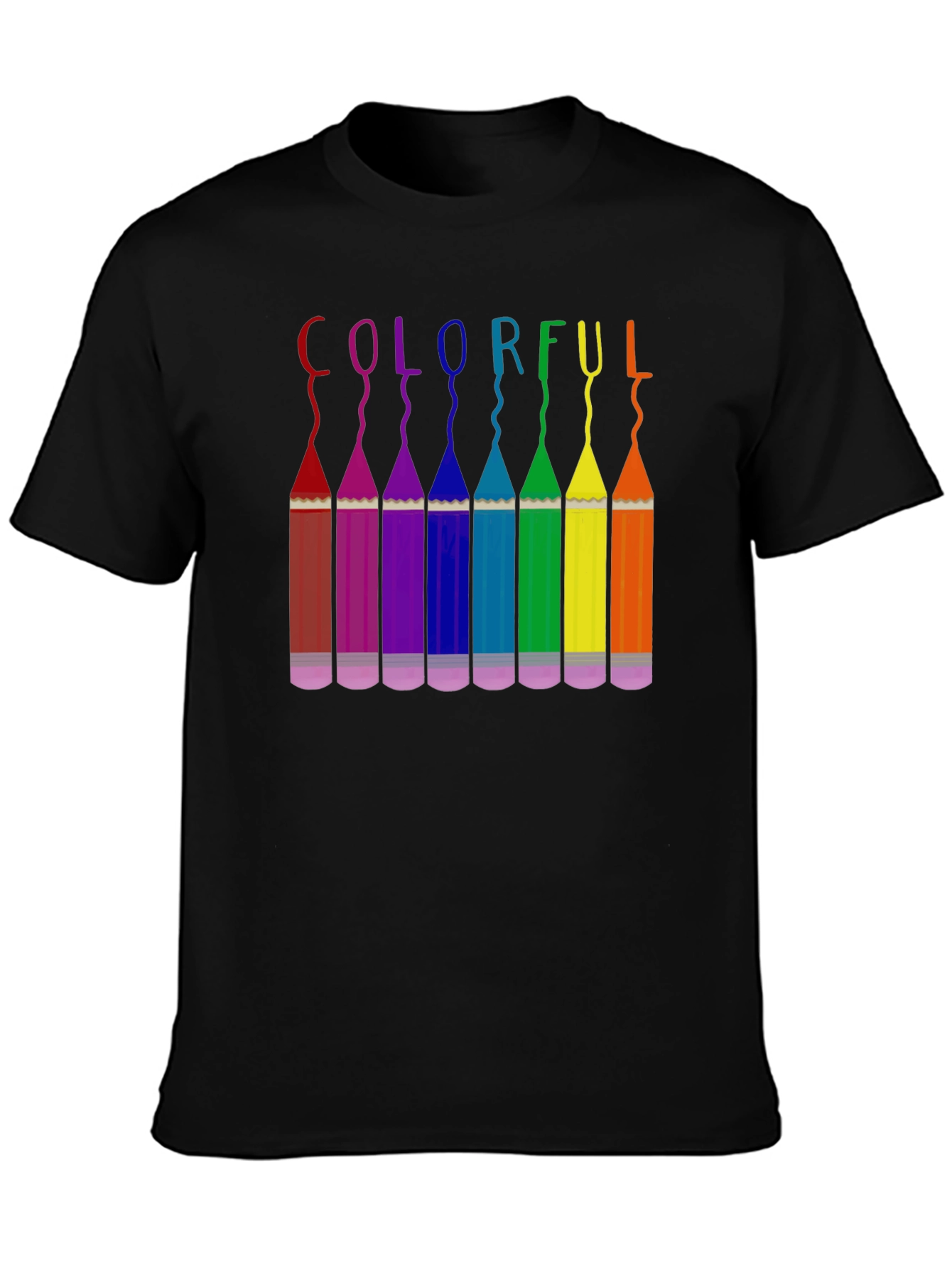 Colorful Pencils Graphic Tee