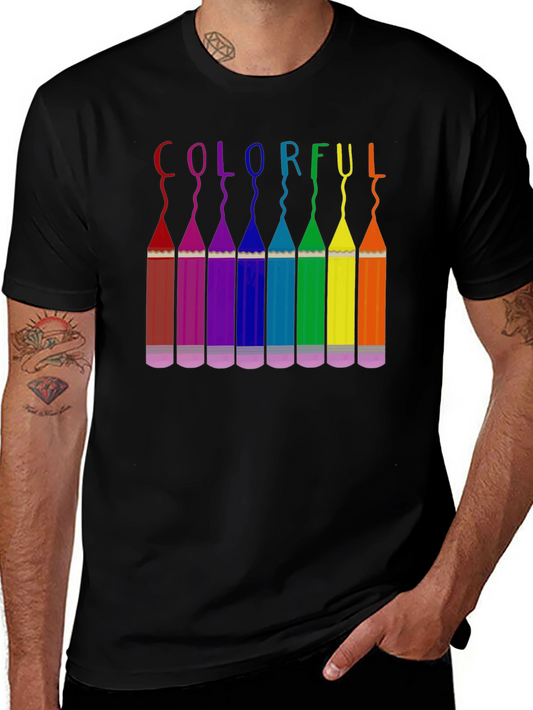 Colorful Pencils Graphic Tee