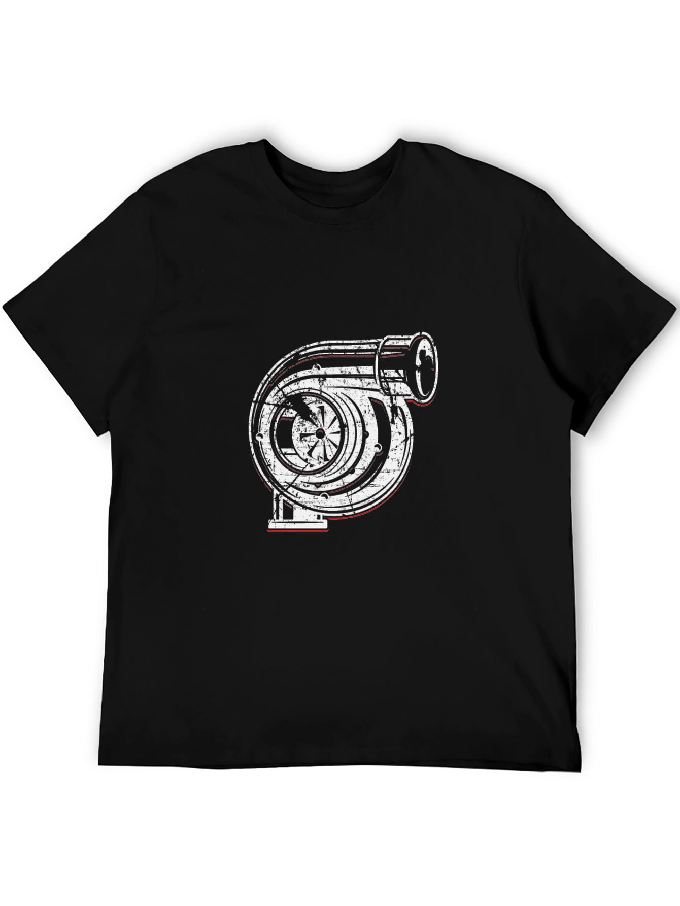 Turbo Engine Graphic T-Shirt - Black