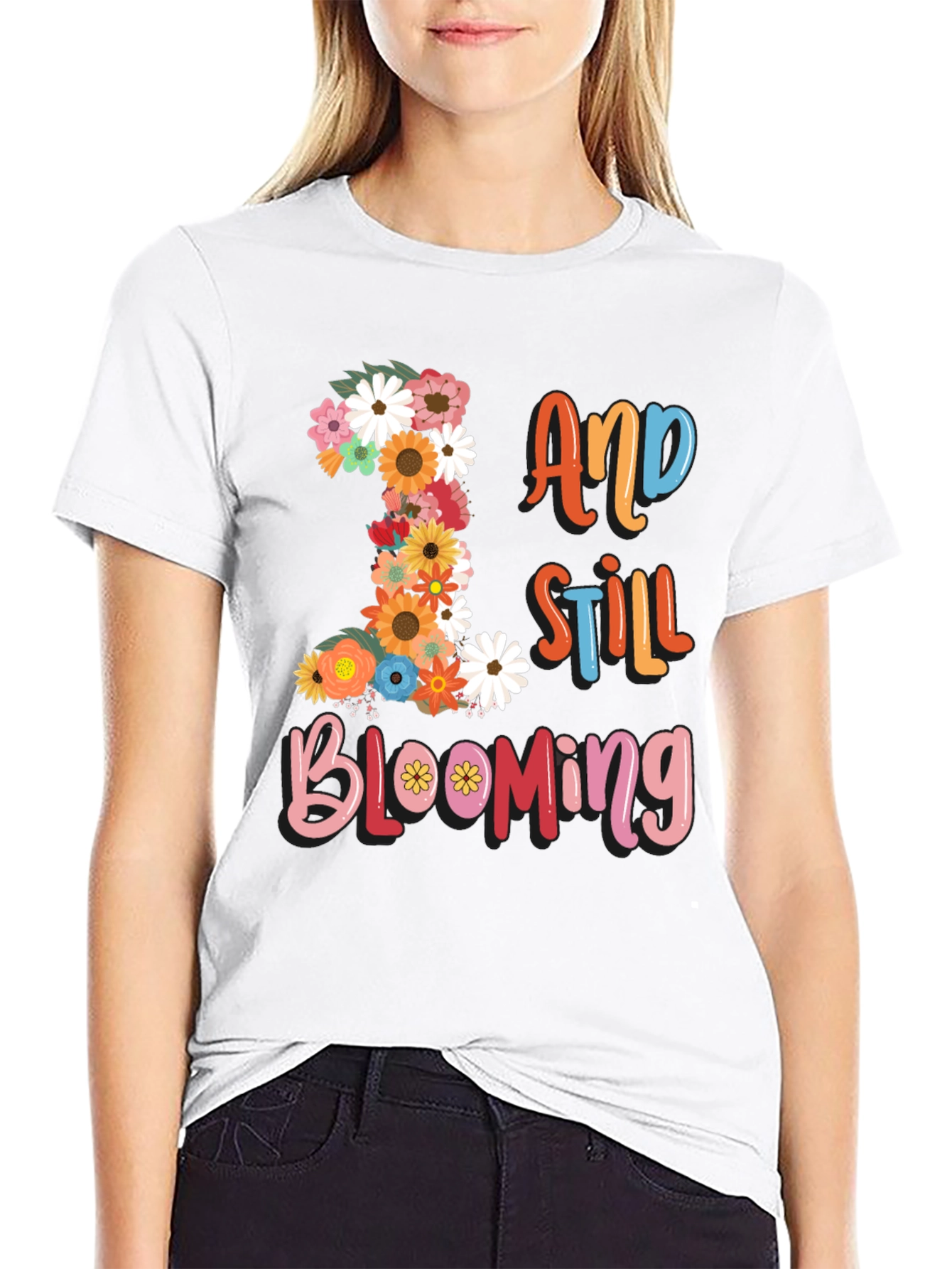 Floral Birthday T-Shirt - 1 And Still Blooming