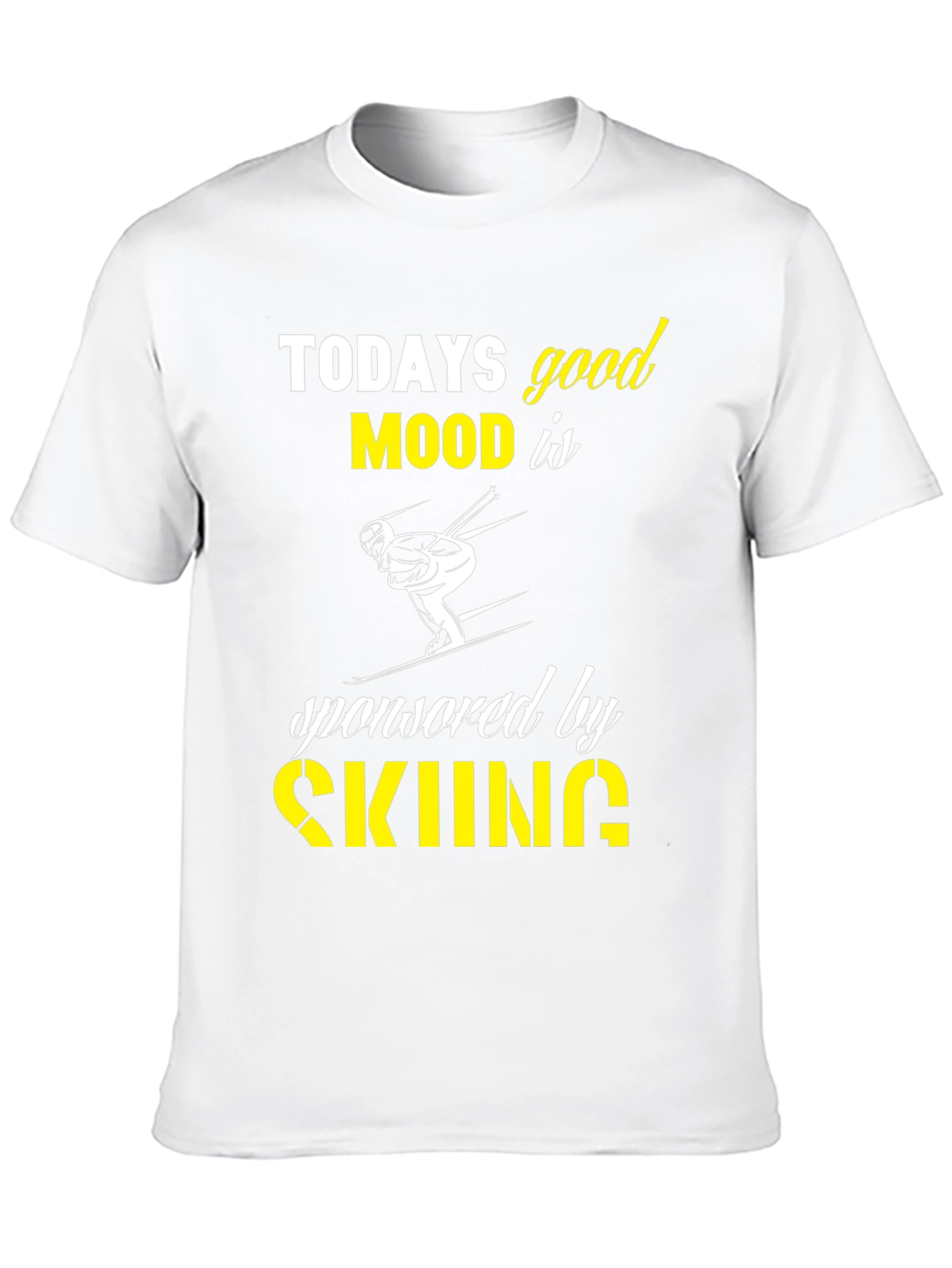 Todays Good Mood Skiing Graphic T-Shirt