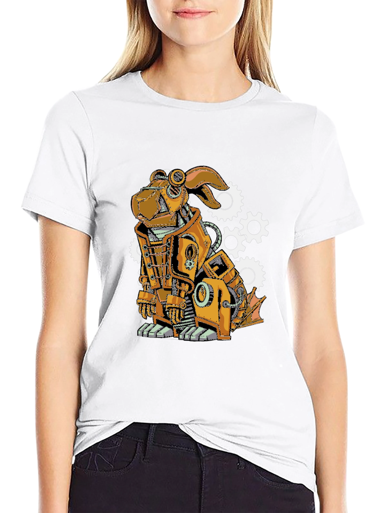 Steampunk Robot Dog T-Shirt