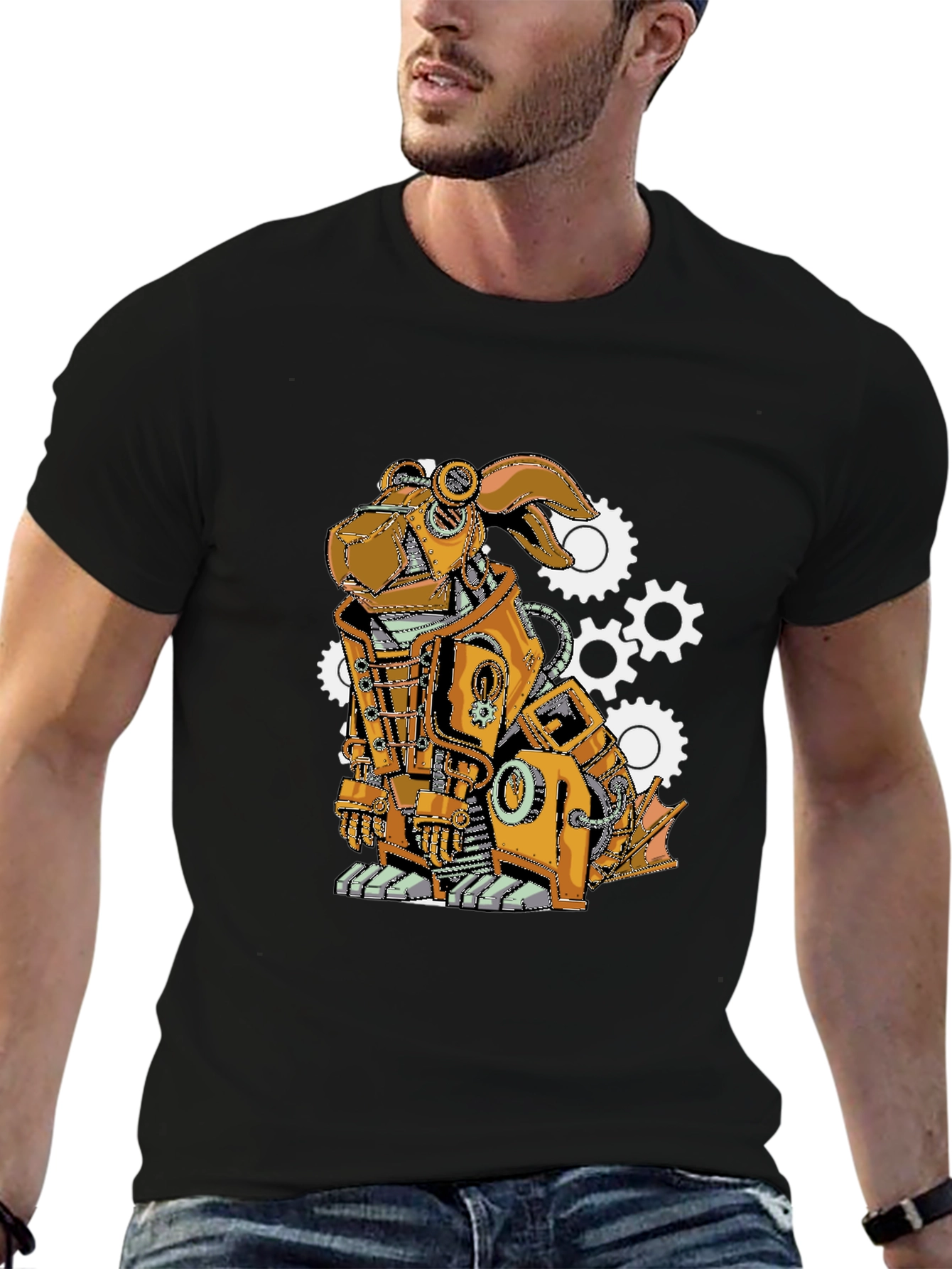 Steampunk Robot Dog T-Shirt