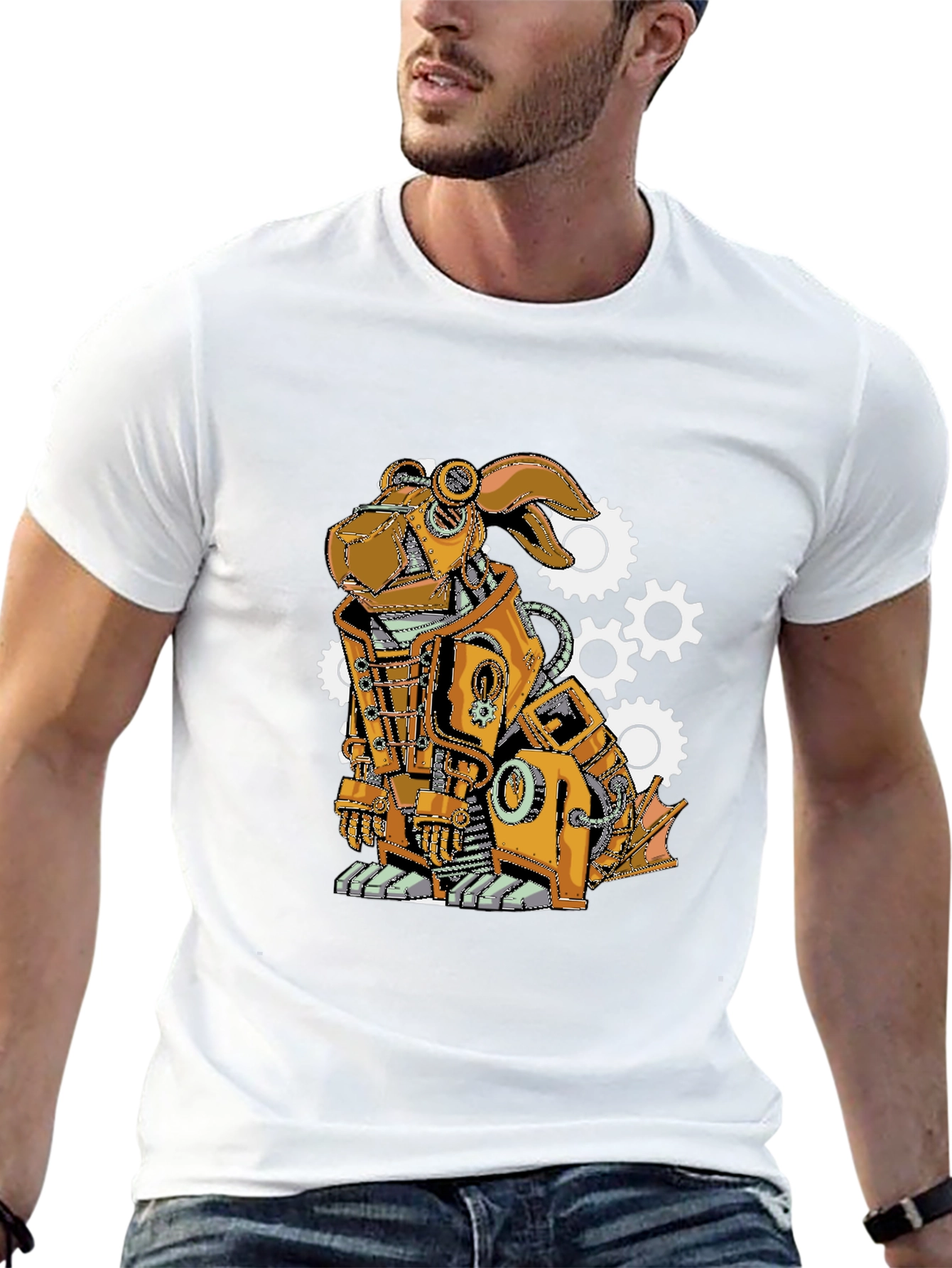 Steampunk Robot Dog T-Shirt