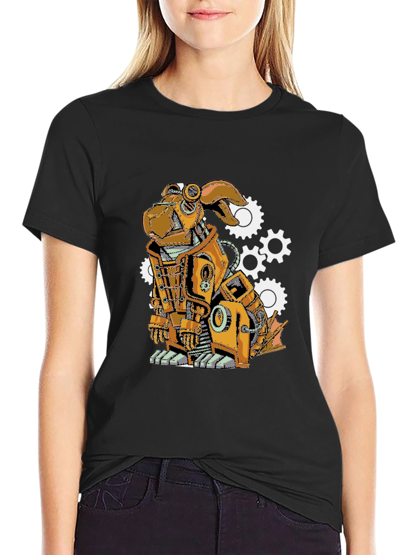 Steampunk Robot Dog T-Shirt