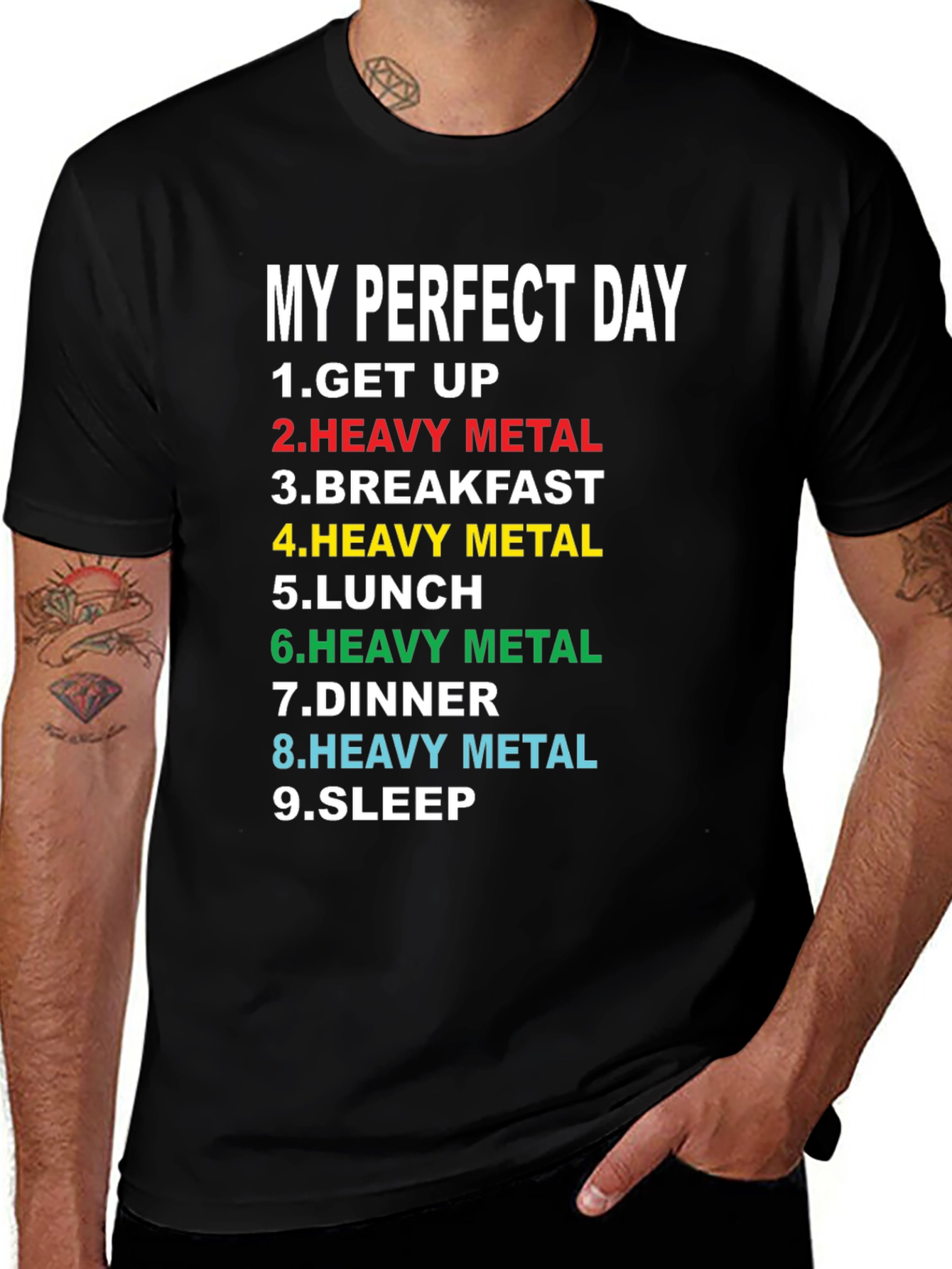 My Perfect Day Heavy Metal T-Shirt