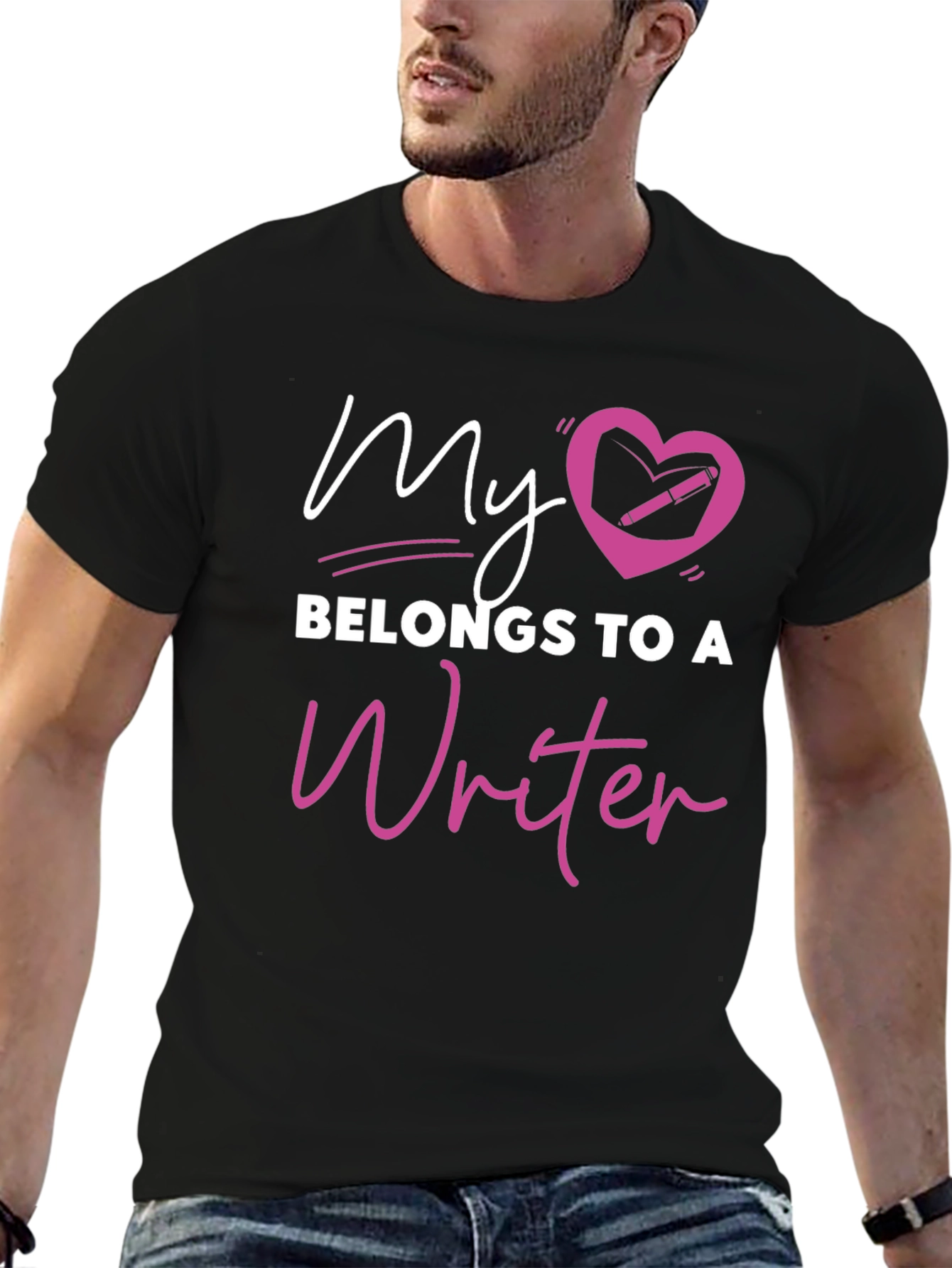 My Heart Belongs to a Writer T-Shirt
