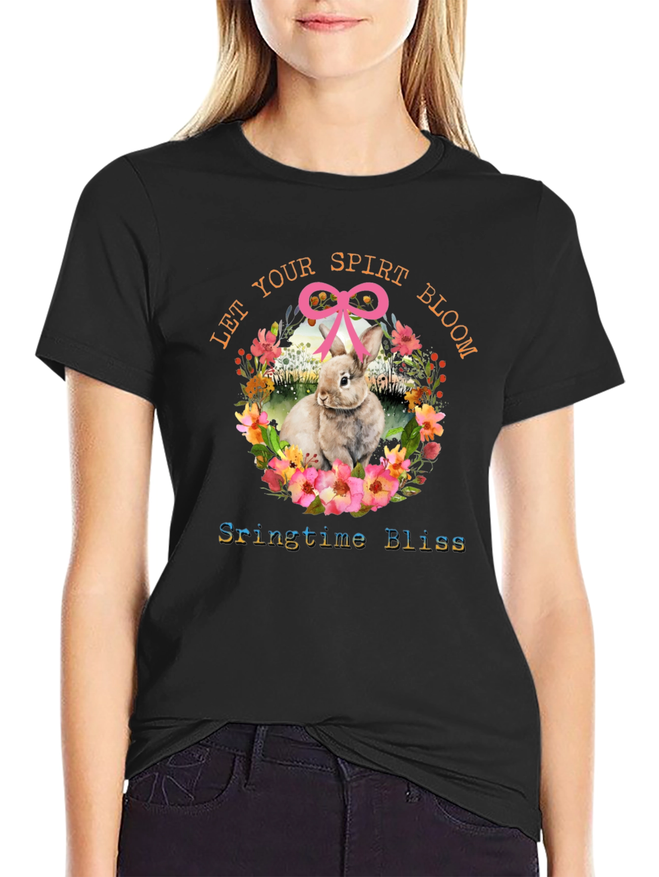 Springtime Bliss Bunny T-Shirt